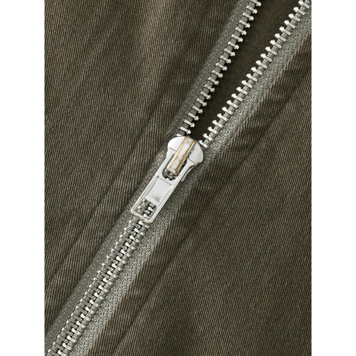 Plus Size Full-Zipper V-Neck Sleeveless Midi Dress ArmyGreen Women Leisure V-neck Sleeveless Curvy BloomChic 28/5X Product Image