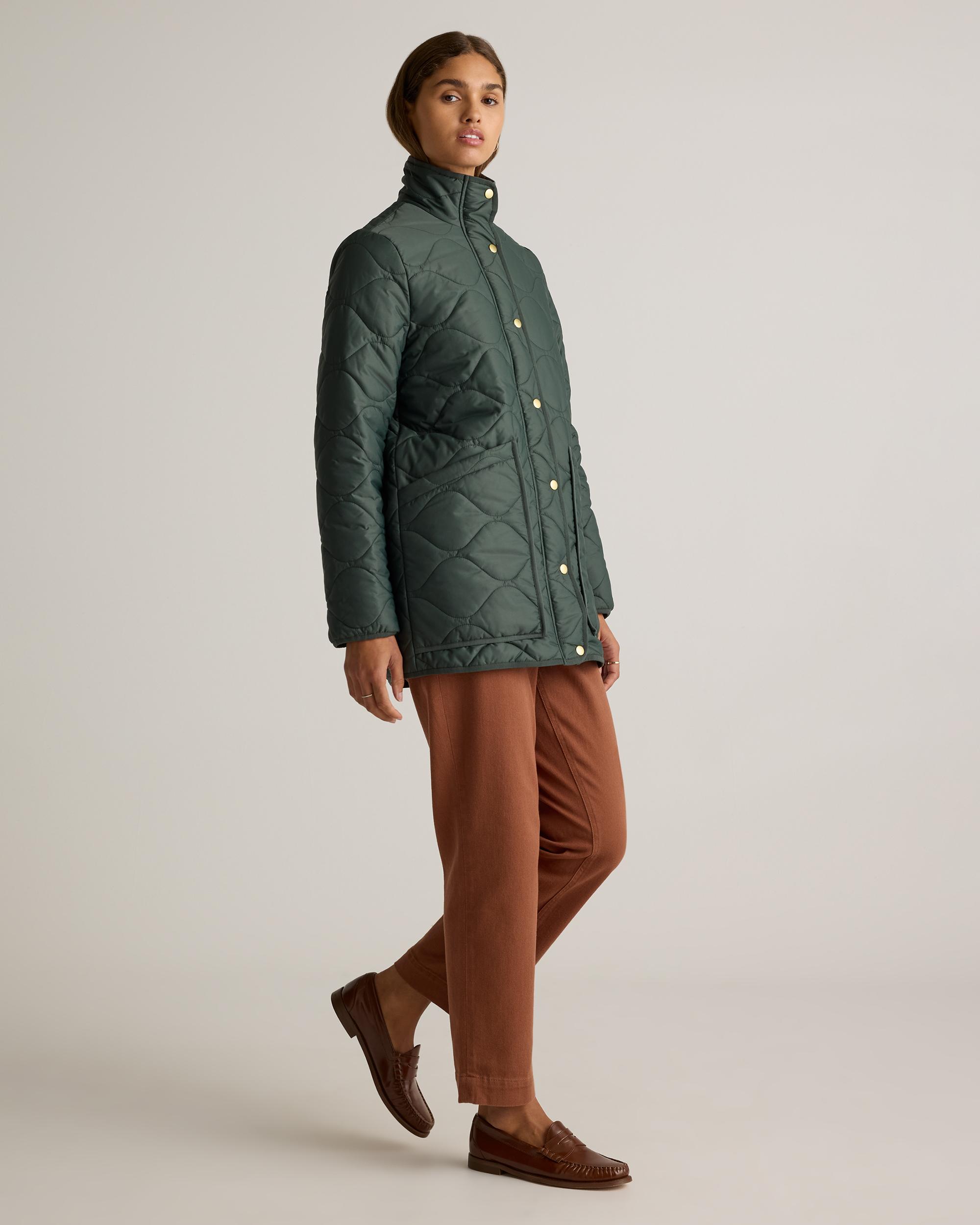 Quince | Women's Featherless Quilted Long Puffer Jacket Size XS, Nylon Product Image