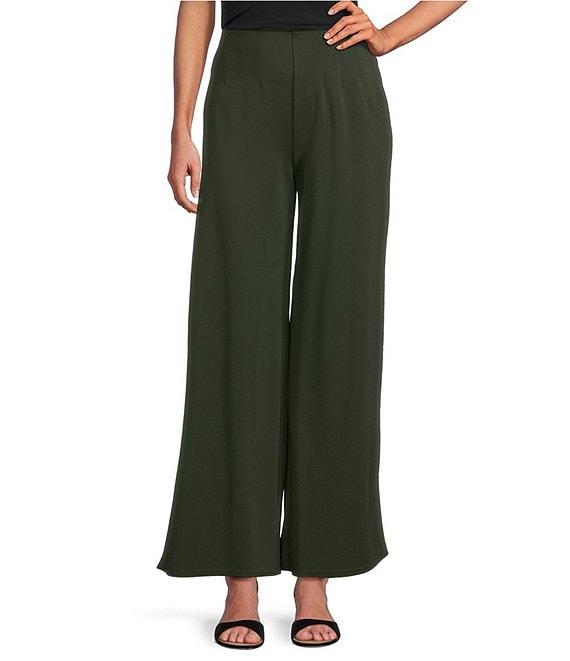 Slim Factor by Investments Lightweight Ponte Knit No Waist Wide Leg Pants Product Image