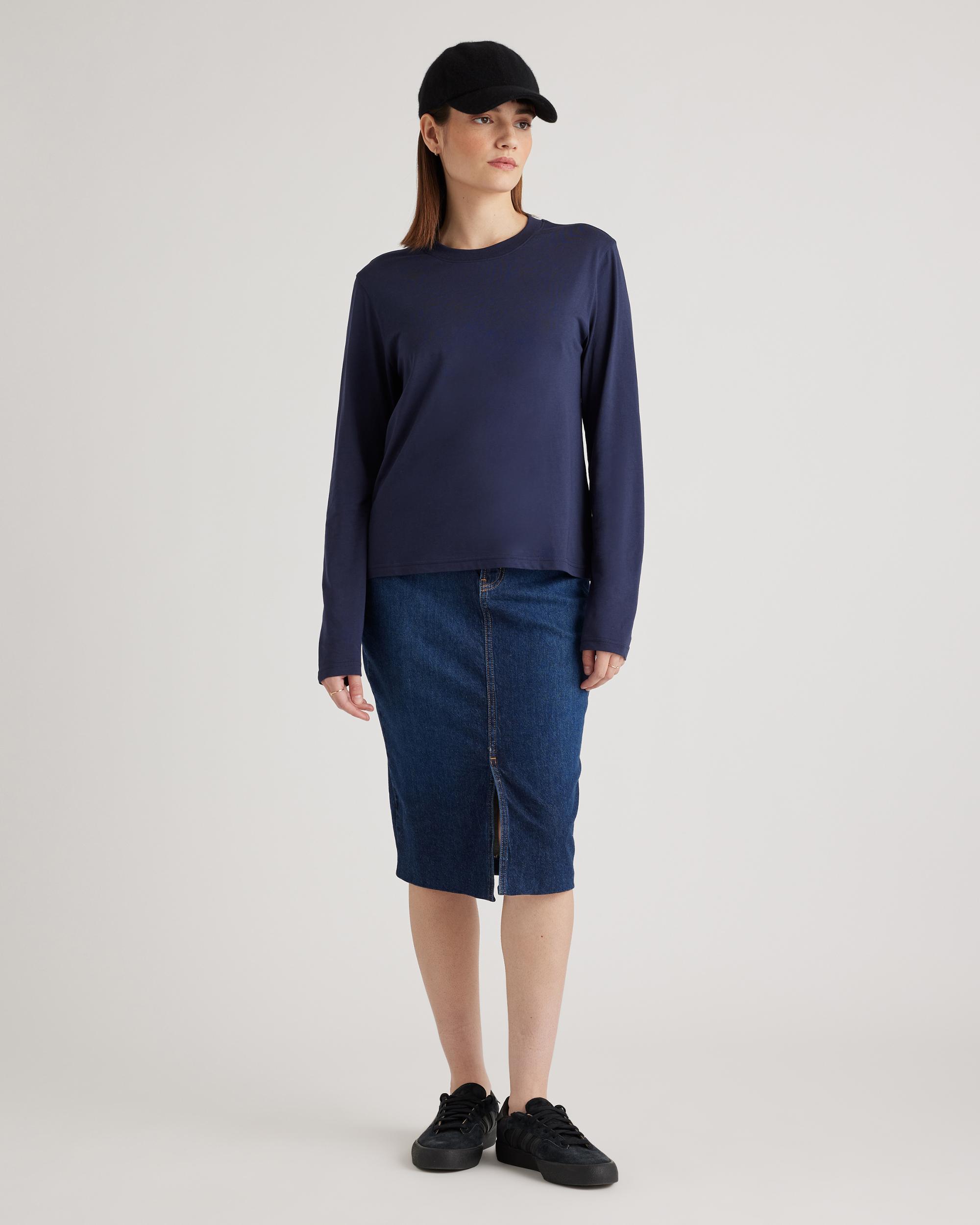 Quince | Women's Cotton Modal Relaxed Long Sleeve T-Shirt Cotton/Modal Product Image