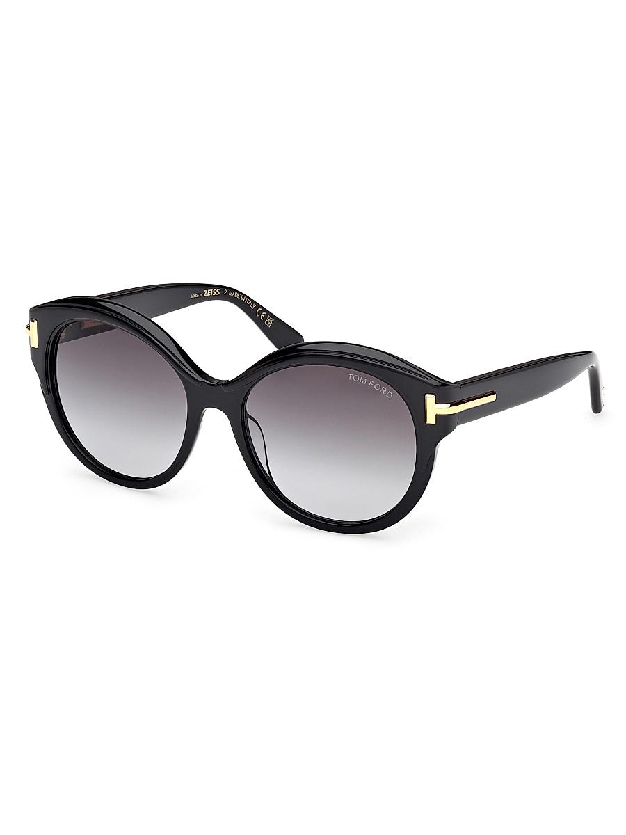Womens TOM FORD ICON 57MM Round Sunglasses Product Image