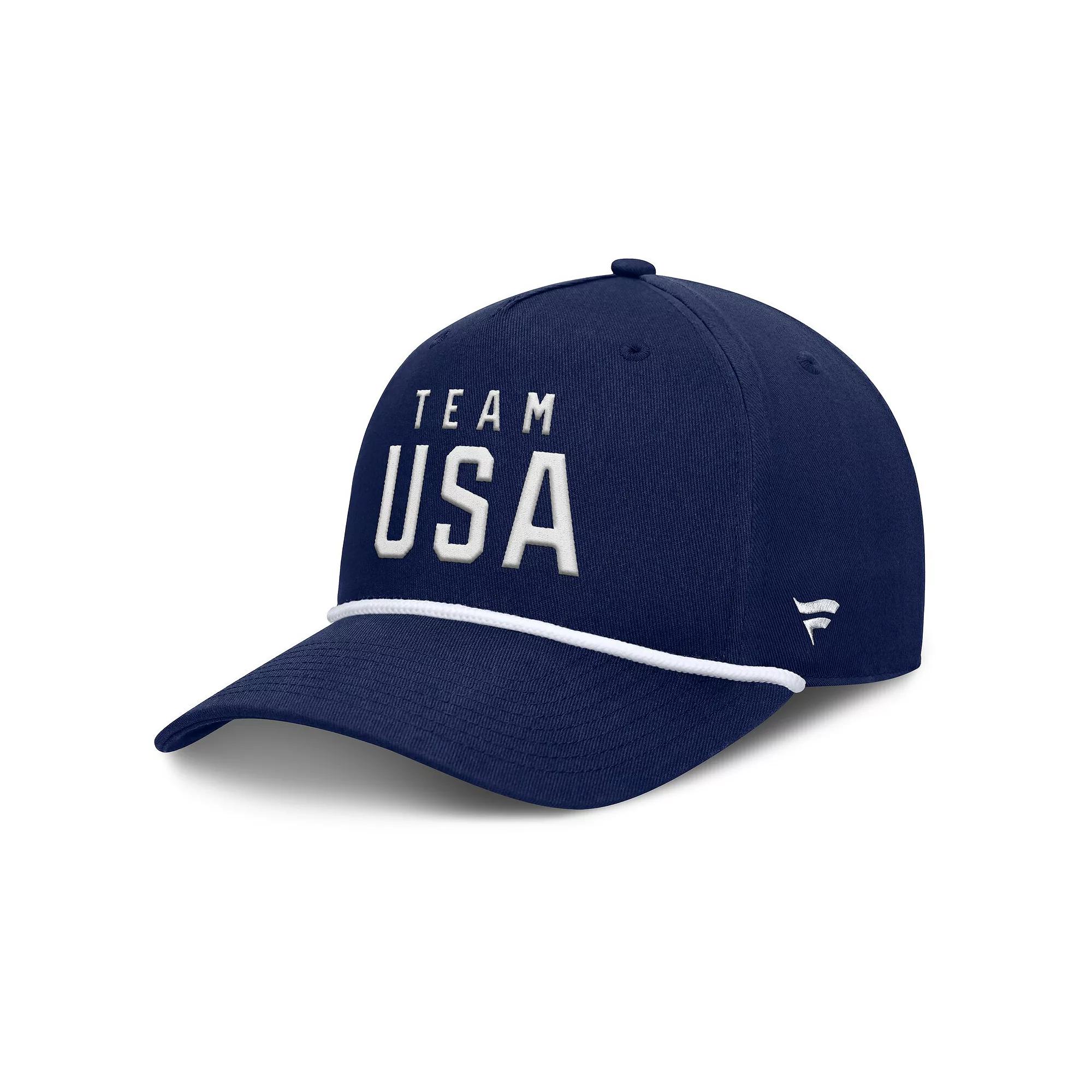 Men's Fanatics Navy Team USA Captain Rope Adjustable Hat, Usa Blue Product Image