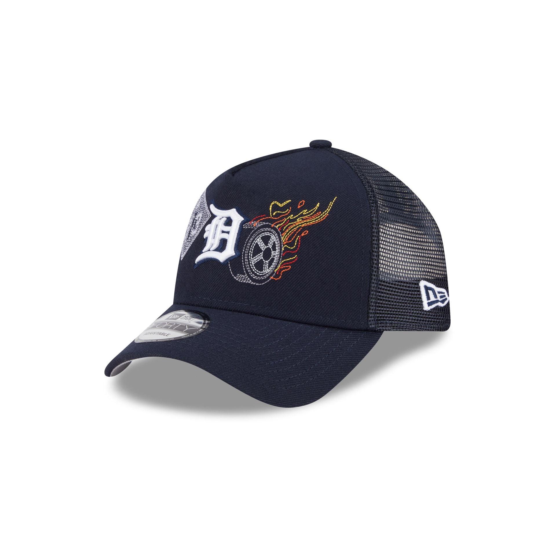 Detroit Tigers State Stitch 9FORTY A-Frame Trucker Hat Male Product Image
