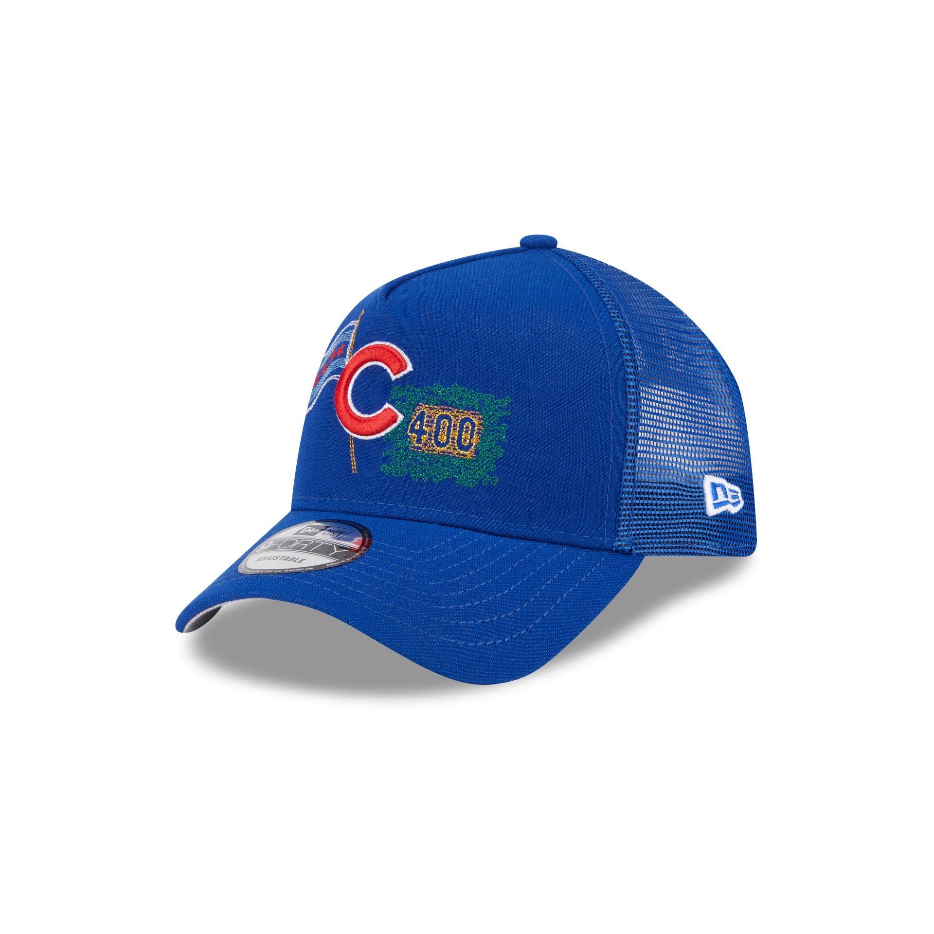 Chicago Cubs State Stitch 9FORTY A-Frame Trucker Hat Male Product Image