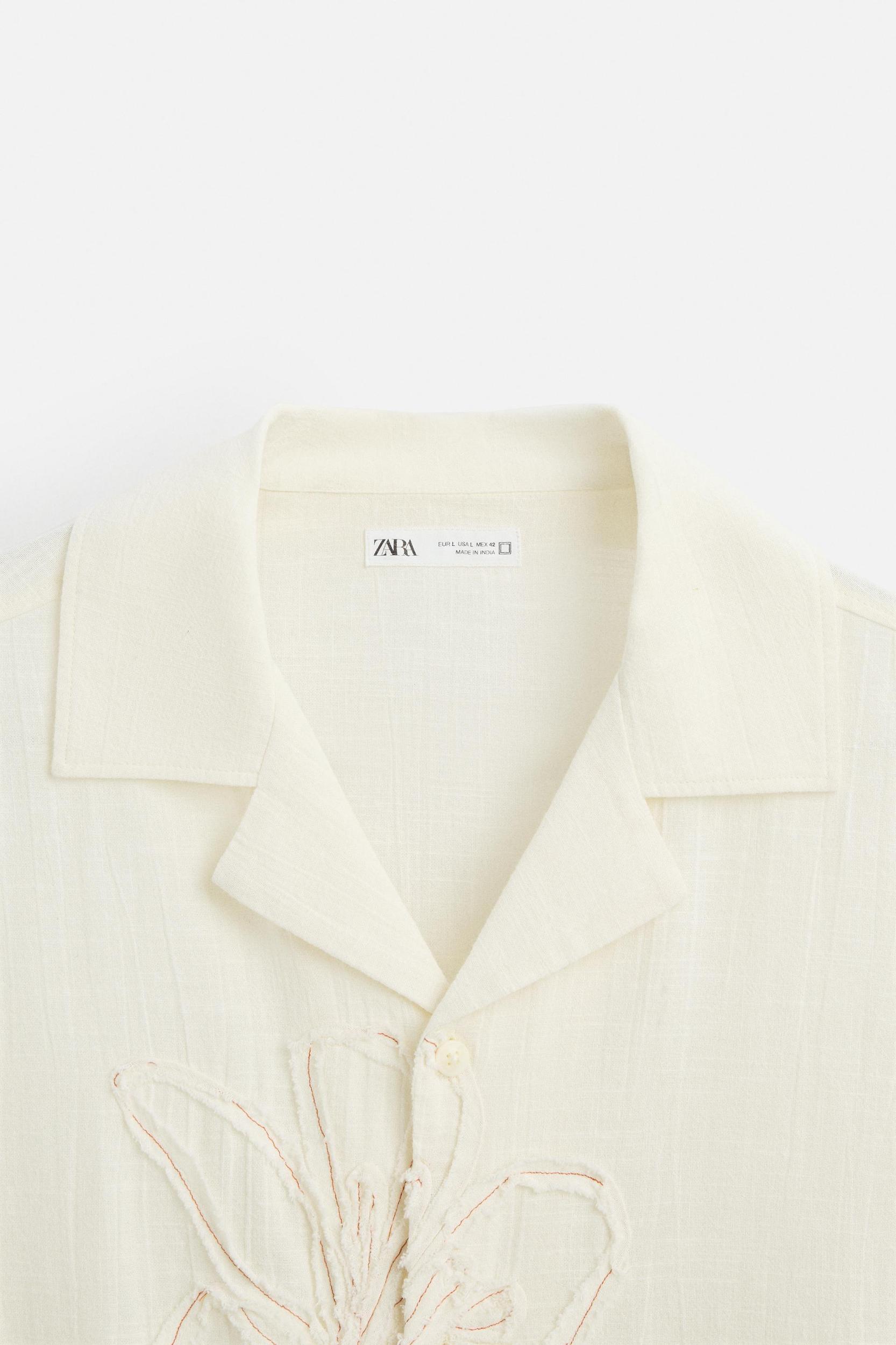 FLORAL EMBROIDERED SHIRT Product Image