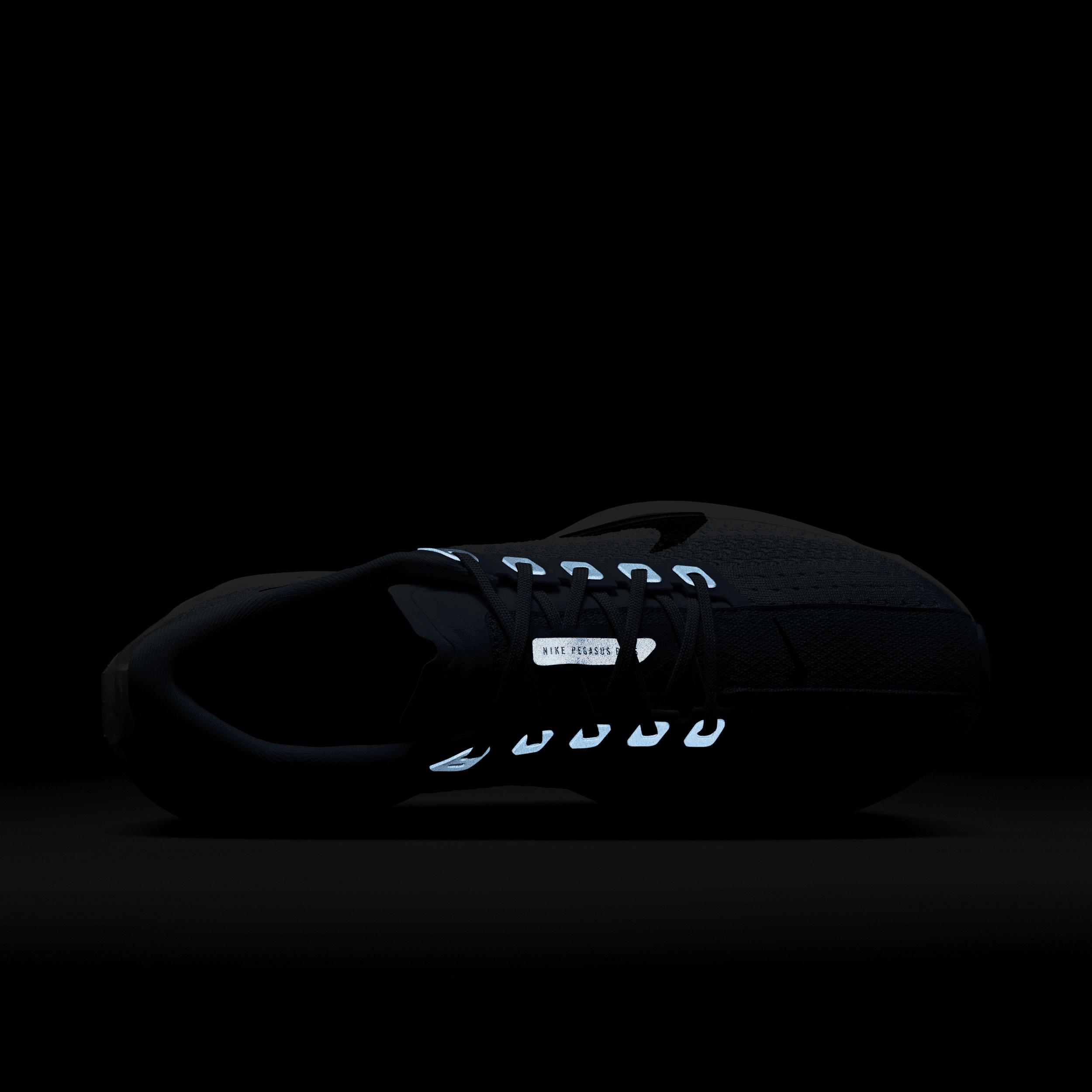 Nike Womens Pegasus Plus Road Running Shoes in Aluminum/Black/Royal Pulse Product Image