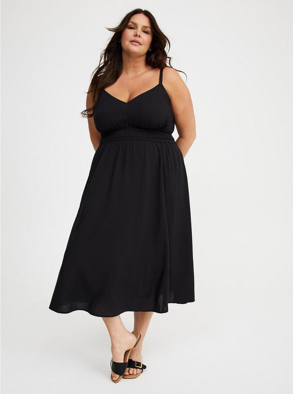 Midi V-Neck Dress Product Image