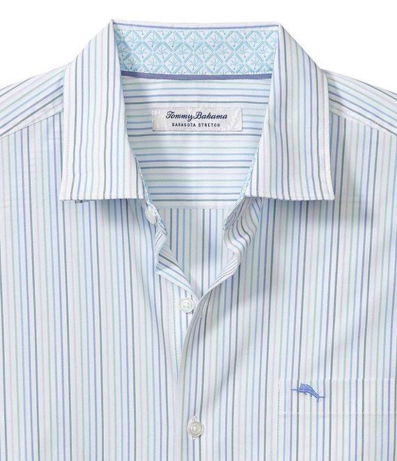 Tommy Bahama Big & Tall Sarasota Stretch Marina Stripe Shirt Product Image