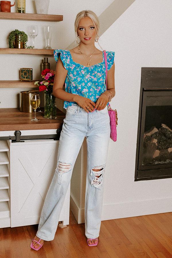 Sweet And Casual Floral Top Product Image