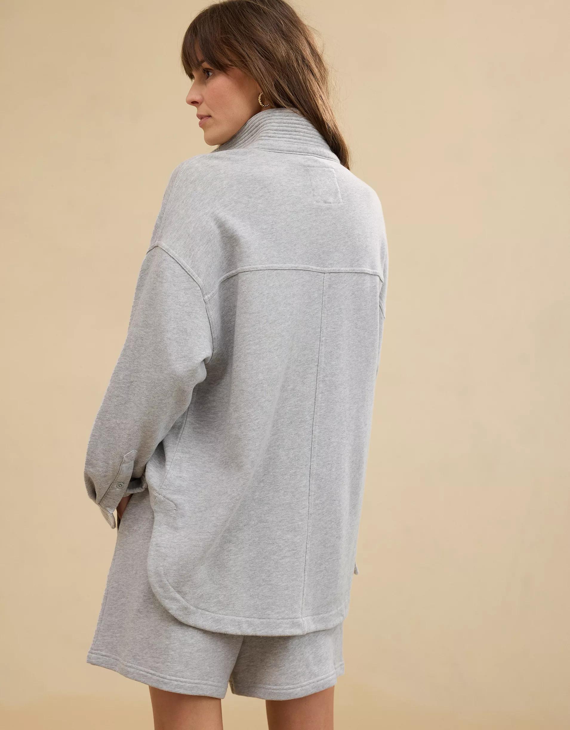 Aerie Popover Polo Sweatshirt Product Image