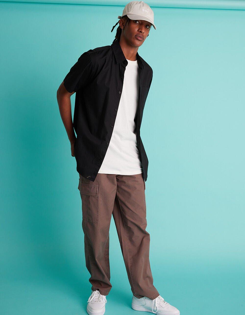 RSQ Mens Loose Cargo Pants - DARK BROWN Product Image