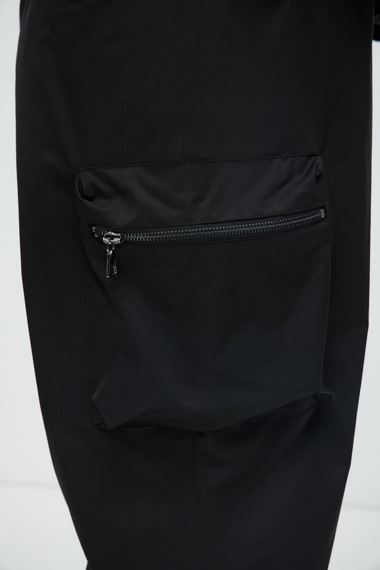 Kai Tech Straight Cargo Pants - Black Product Image