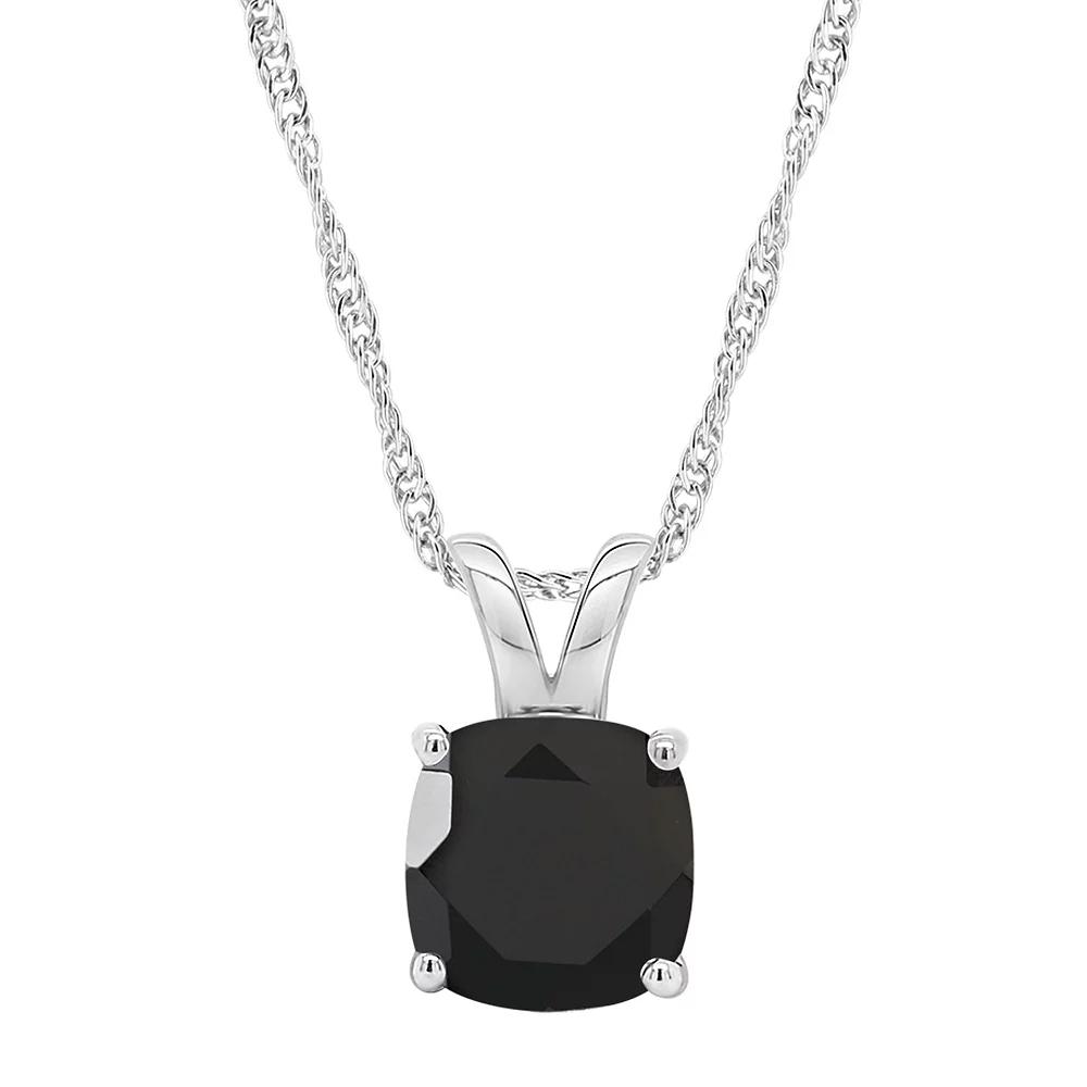 Alyson Layne Sterling Silver Onyx Pendant Necklace, Women's,  Product Image
