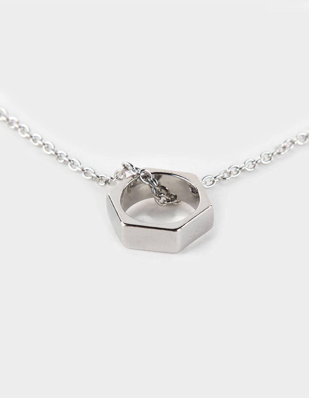 RSQ Ring Necklace - SILVER Product Image