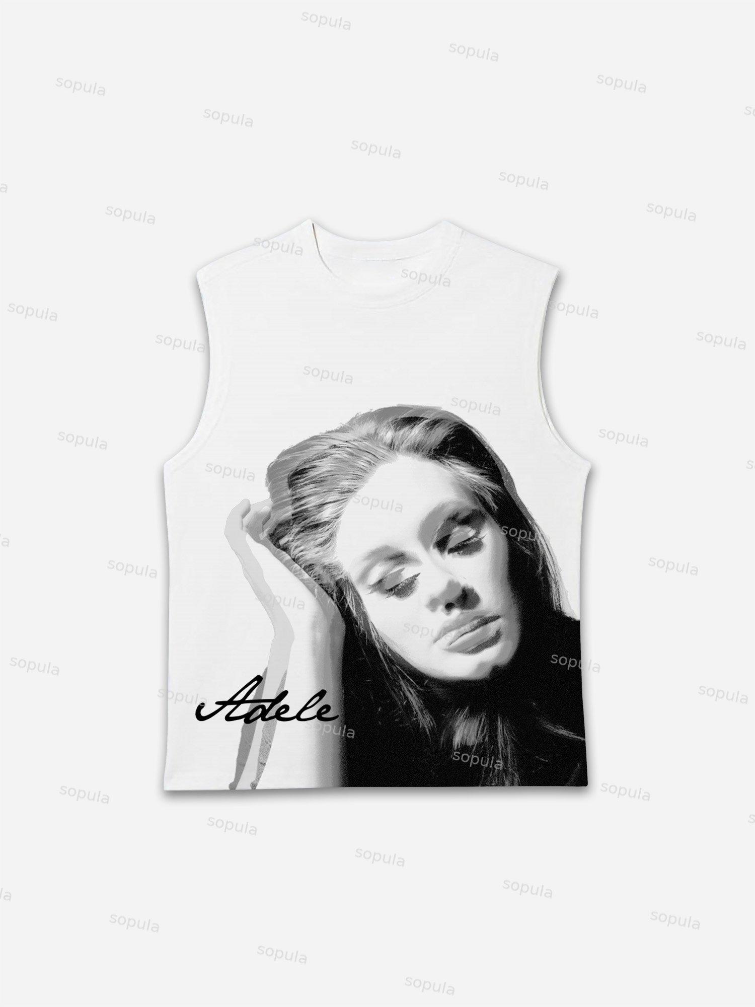 Vintage Adele Graphic Tank Top Product Image