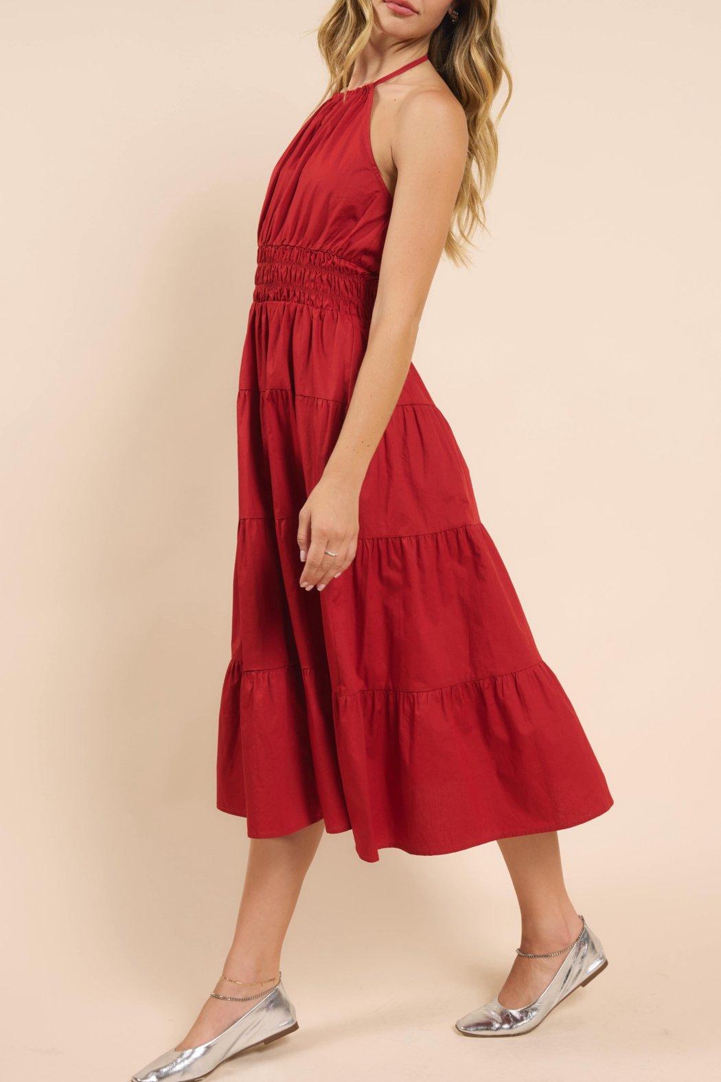 TIERED DRESS W/ FLOWER Product Image