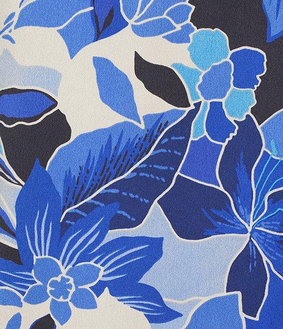 Skies Are Blue Plus Size Printed Sleeveless Woven Top Product Image