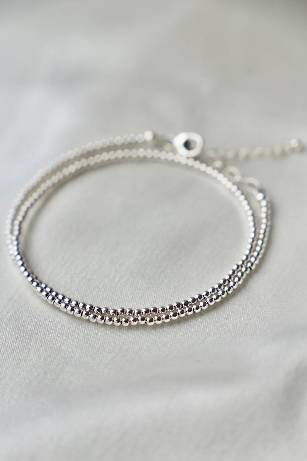 Sterling Silver Double Wrap Bracelet Product Image