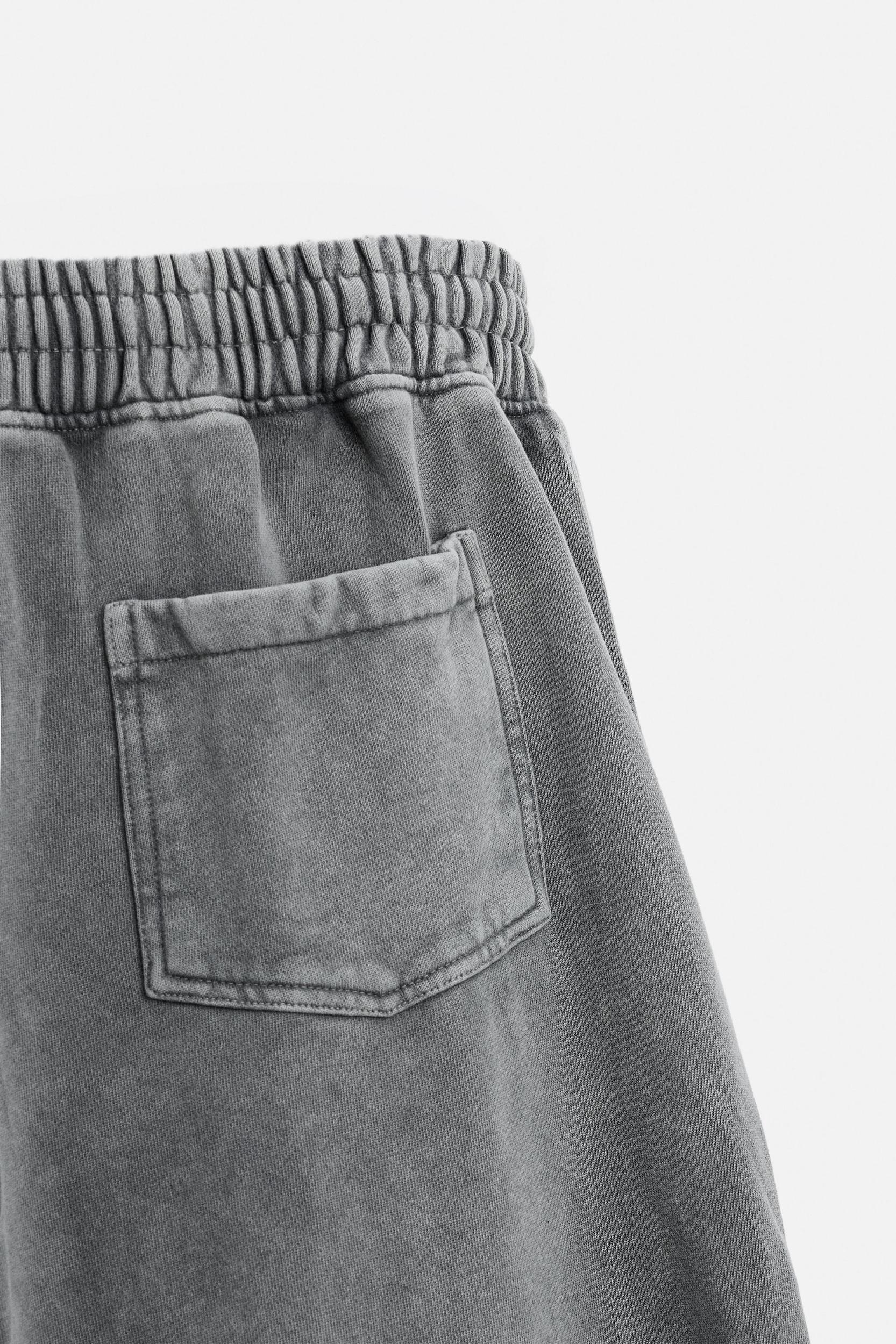 WIDE FIT WASHED JOGGER PANTS Product Image