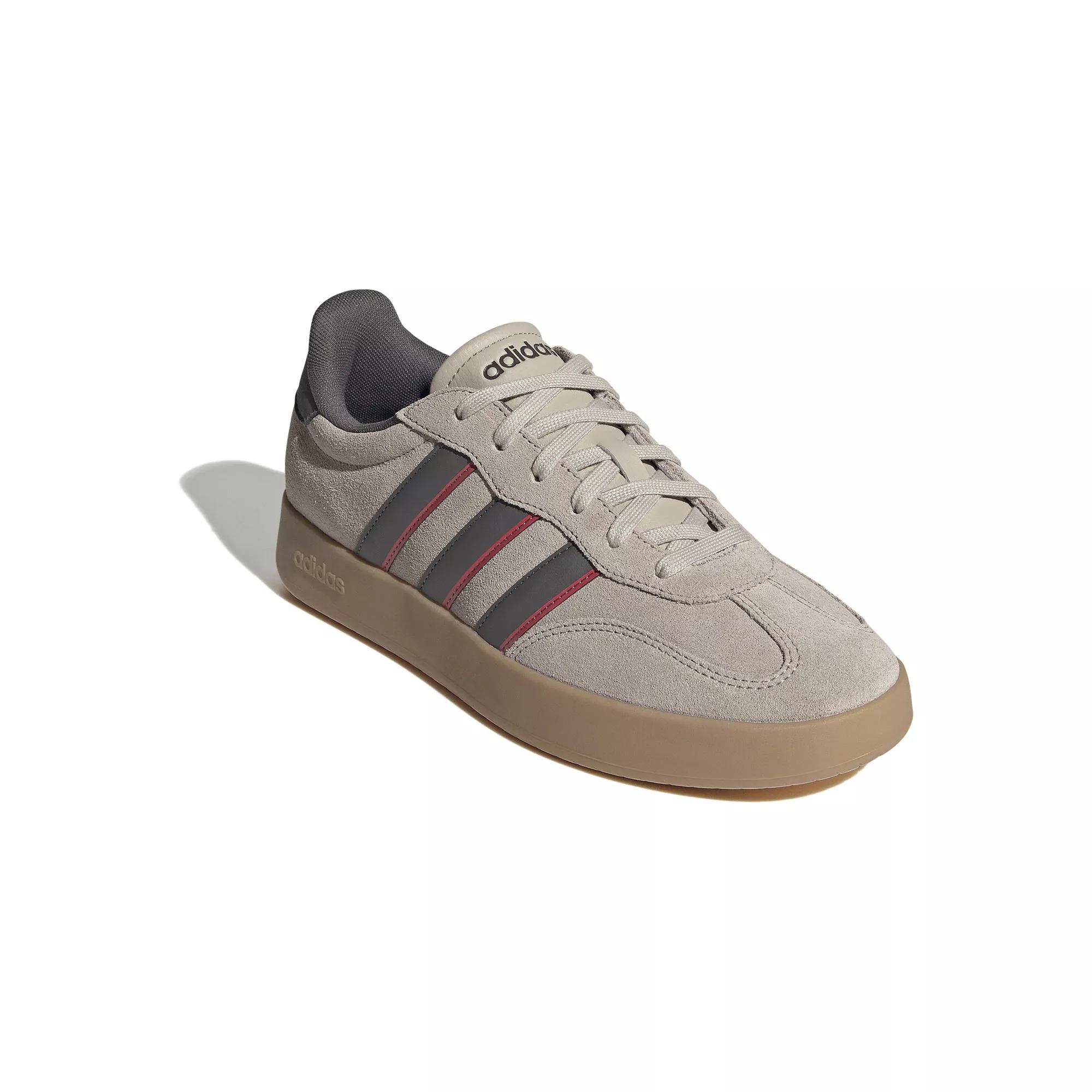 adidas Barreda Men's Sportswear Shoes, Size: 14, Beige Grey Red Product Image