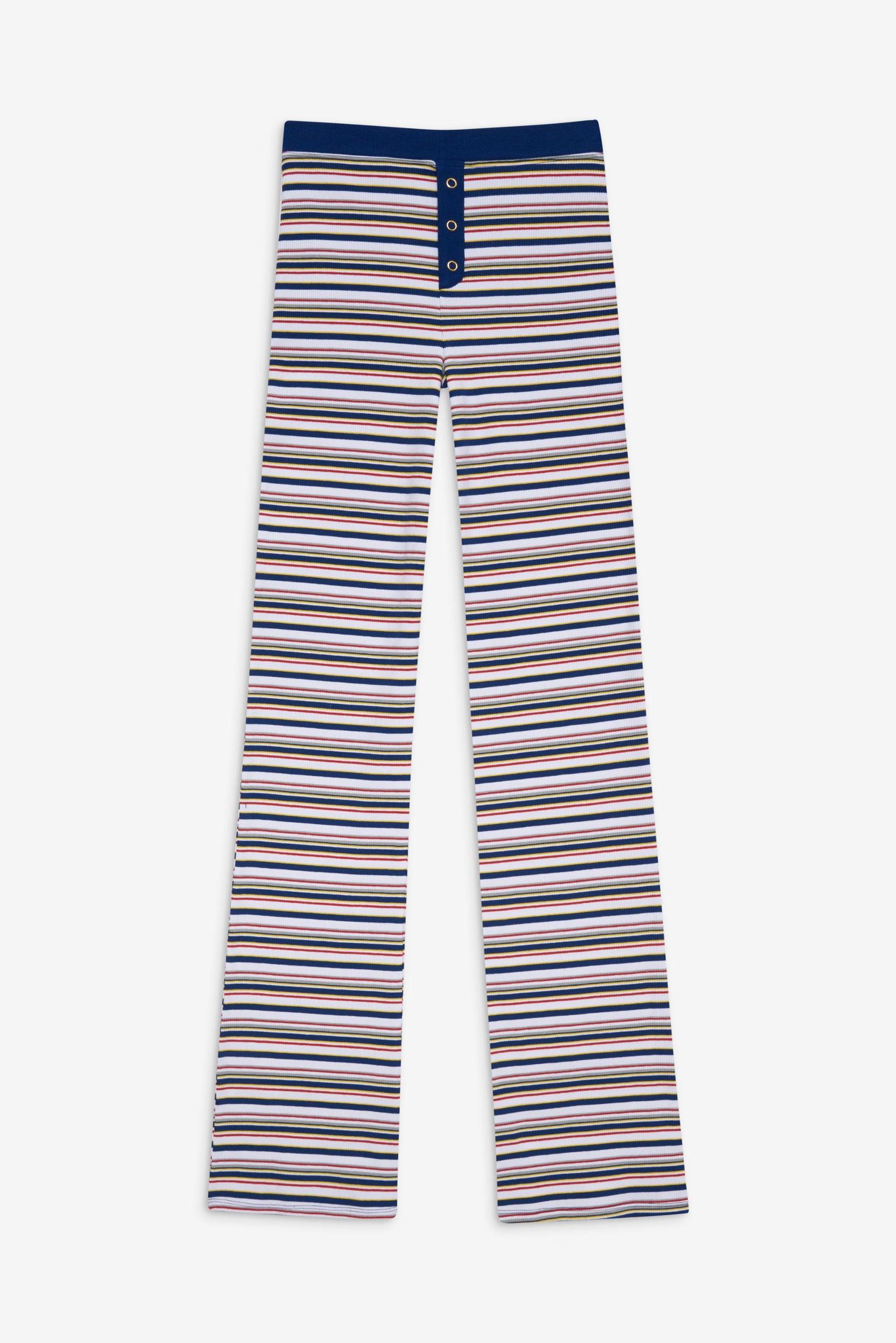 Blair Striped Cotton Pants - Love Stripe Product Image