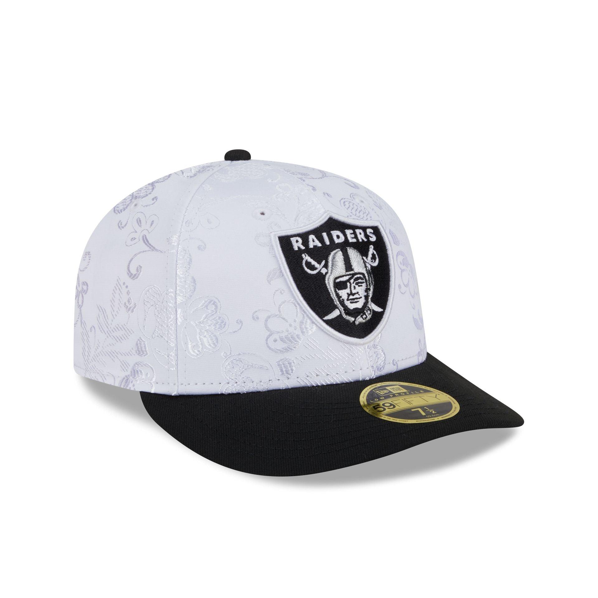 Las Vegas Raiders Floral Shine Low Profile 59FIFTY Fitted Hat Male Product Image