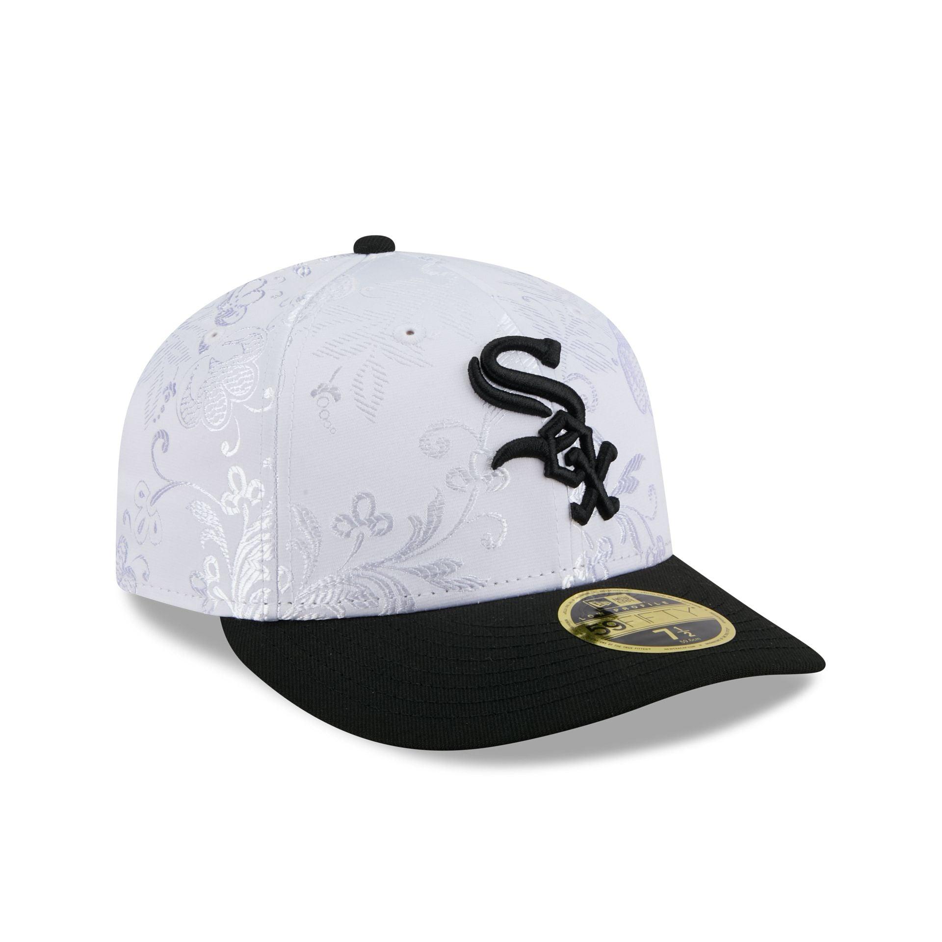 Chicago White Sox Floral Shine Low Profile 59FIFTY Fitted Hat Male Product Image