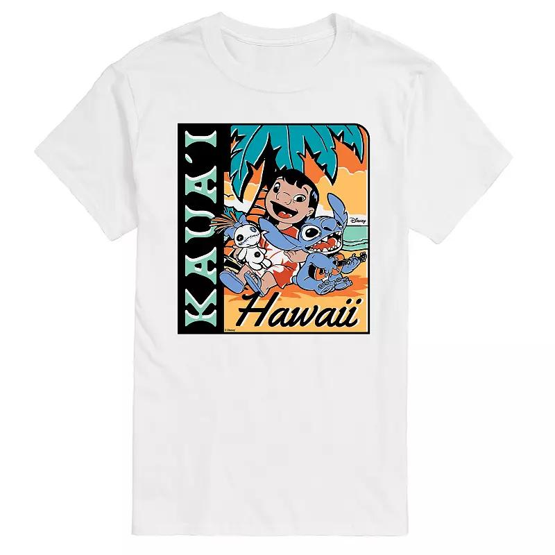 Disneys Lilo & Stitch Big & Tall Kauai Graphic Tee, Mens Product Image