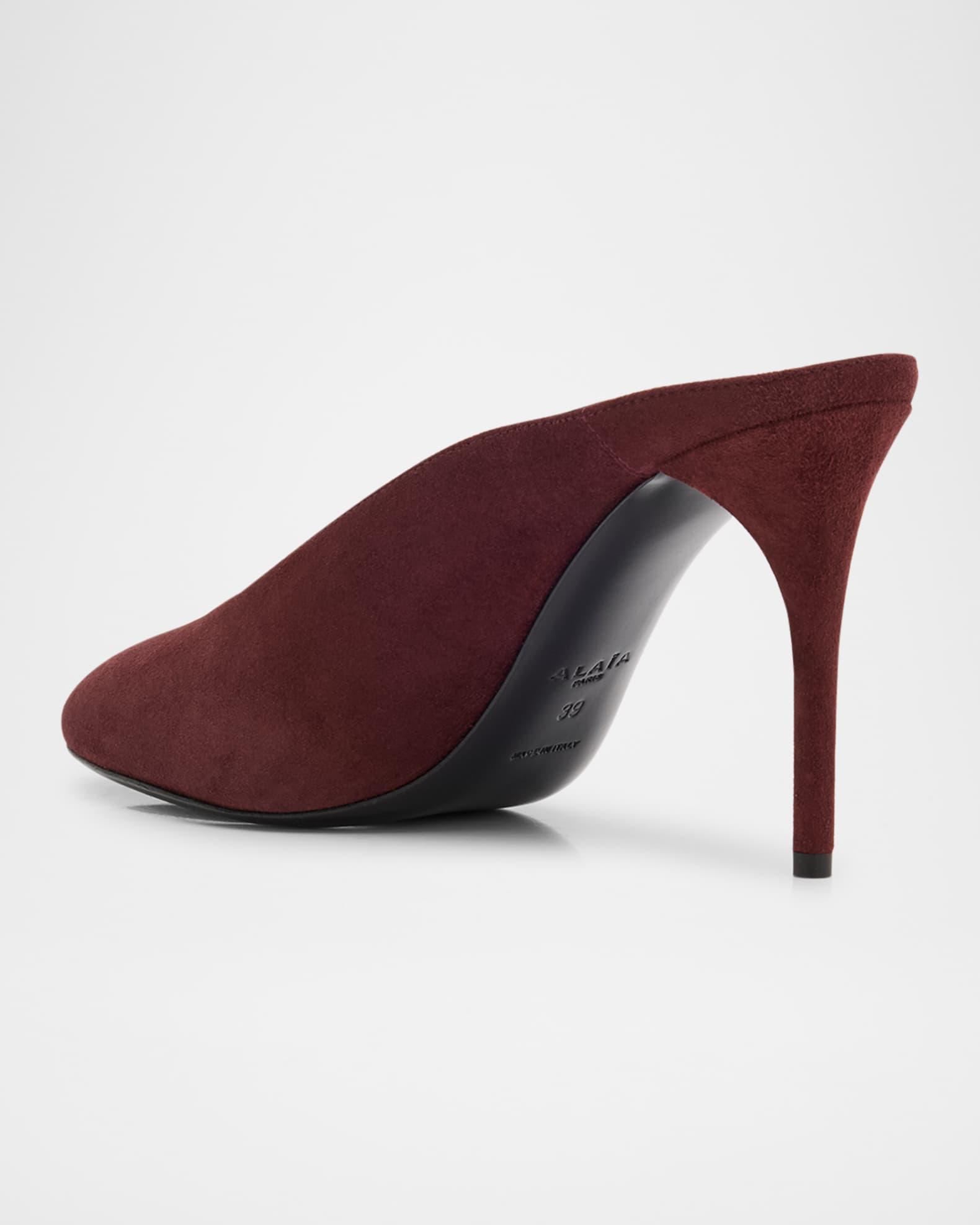 Decolette Suede Mules Product Image