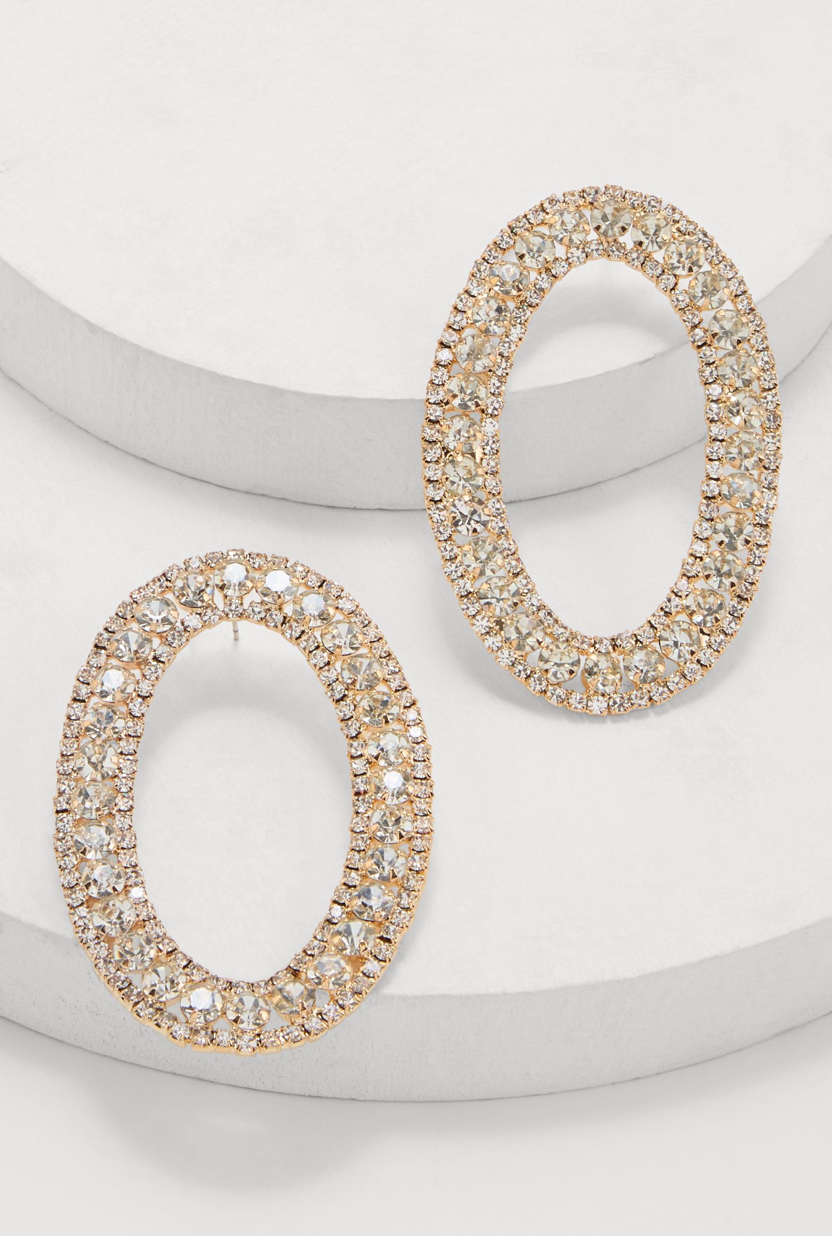 Rhinestone Kite Dangle Earrings Unisex Product Image