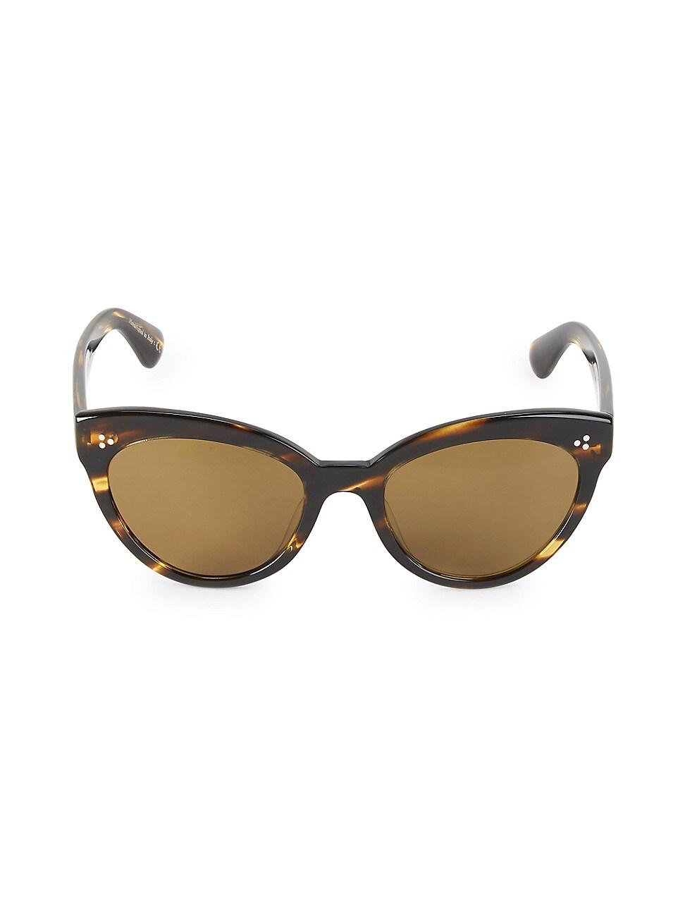 Roella Polarized Cat-Eye Sunglasses, Black Product Image