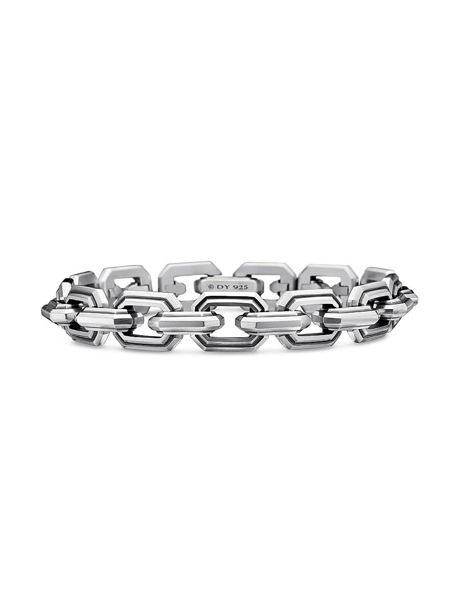 David Yurman Mens Deco Link Bracelet in Sterling , 11mm Product Image