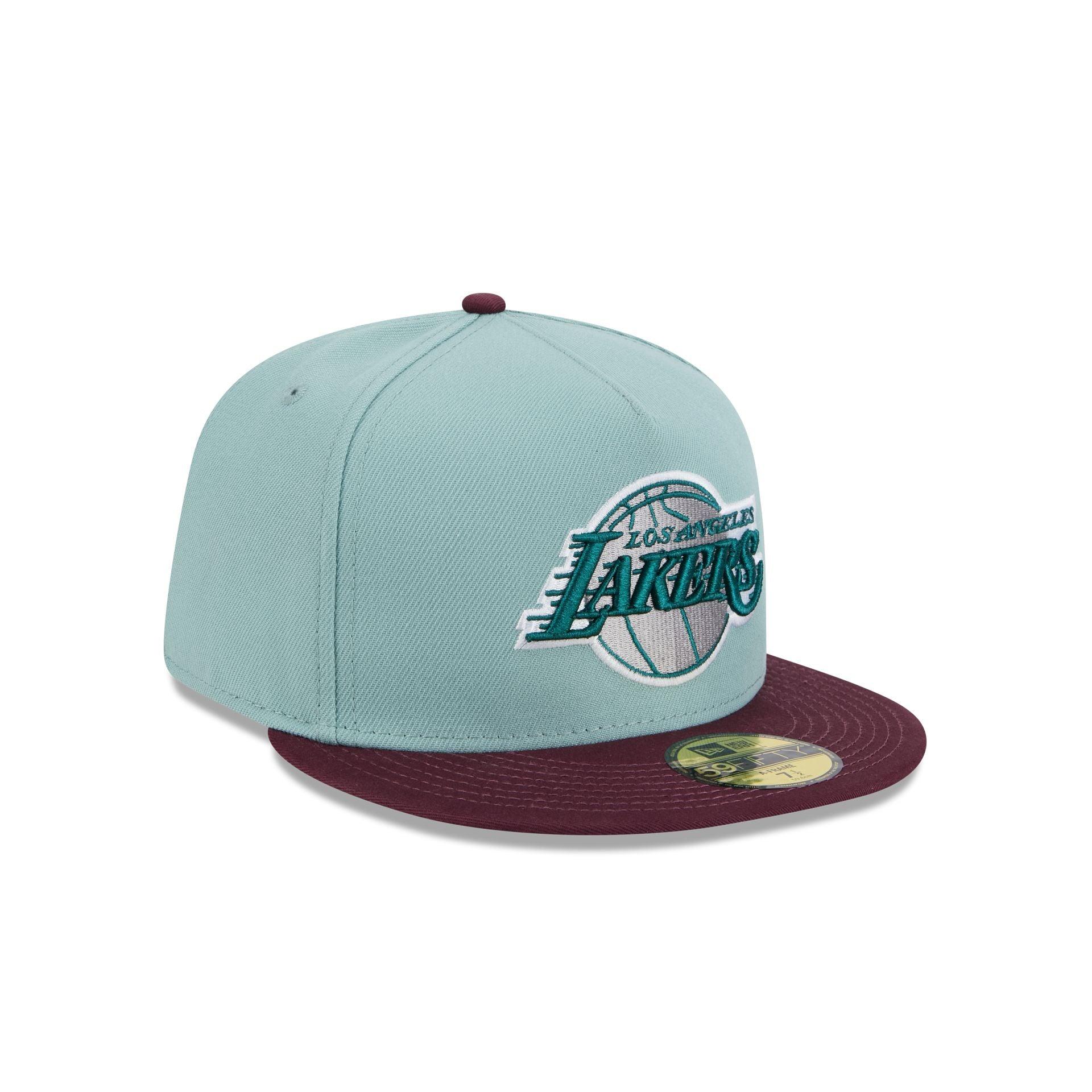Los Angeles Lakers Beach Kiss Blue 59FIFTY A-Frame Fitted Hat Male Product Image