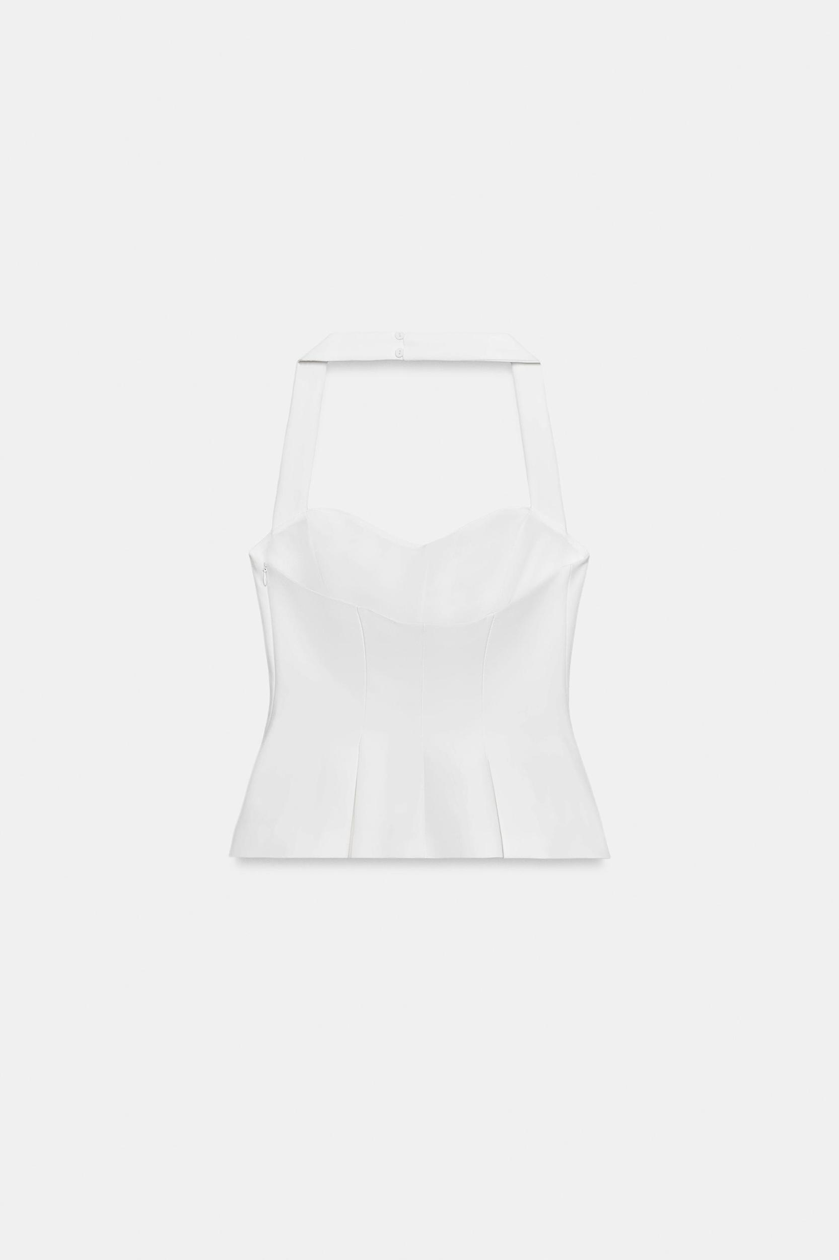 PLEATED HALTER TOP Product Image