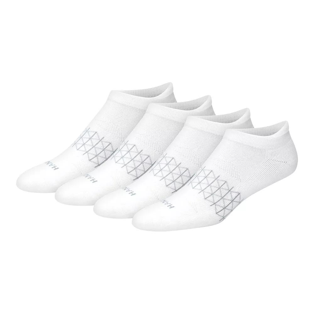 Men's Hanes® 3+1 Bonus Pack Ultimate Absolute Comfort No Show Socks with Heel Shield,  Product Image
