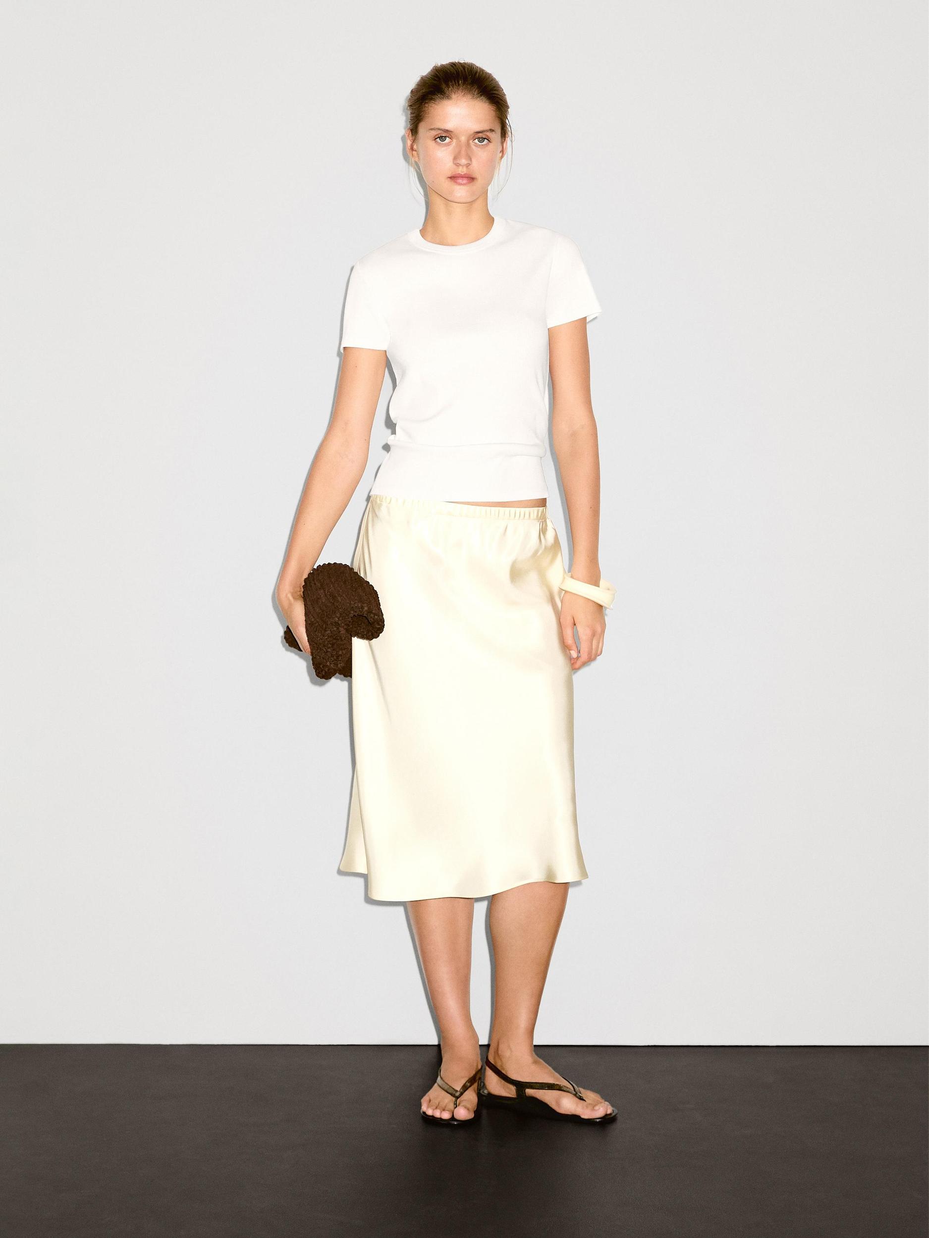 Short sleeve cotton blend T-shirt Product Image