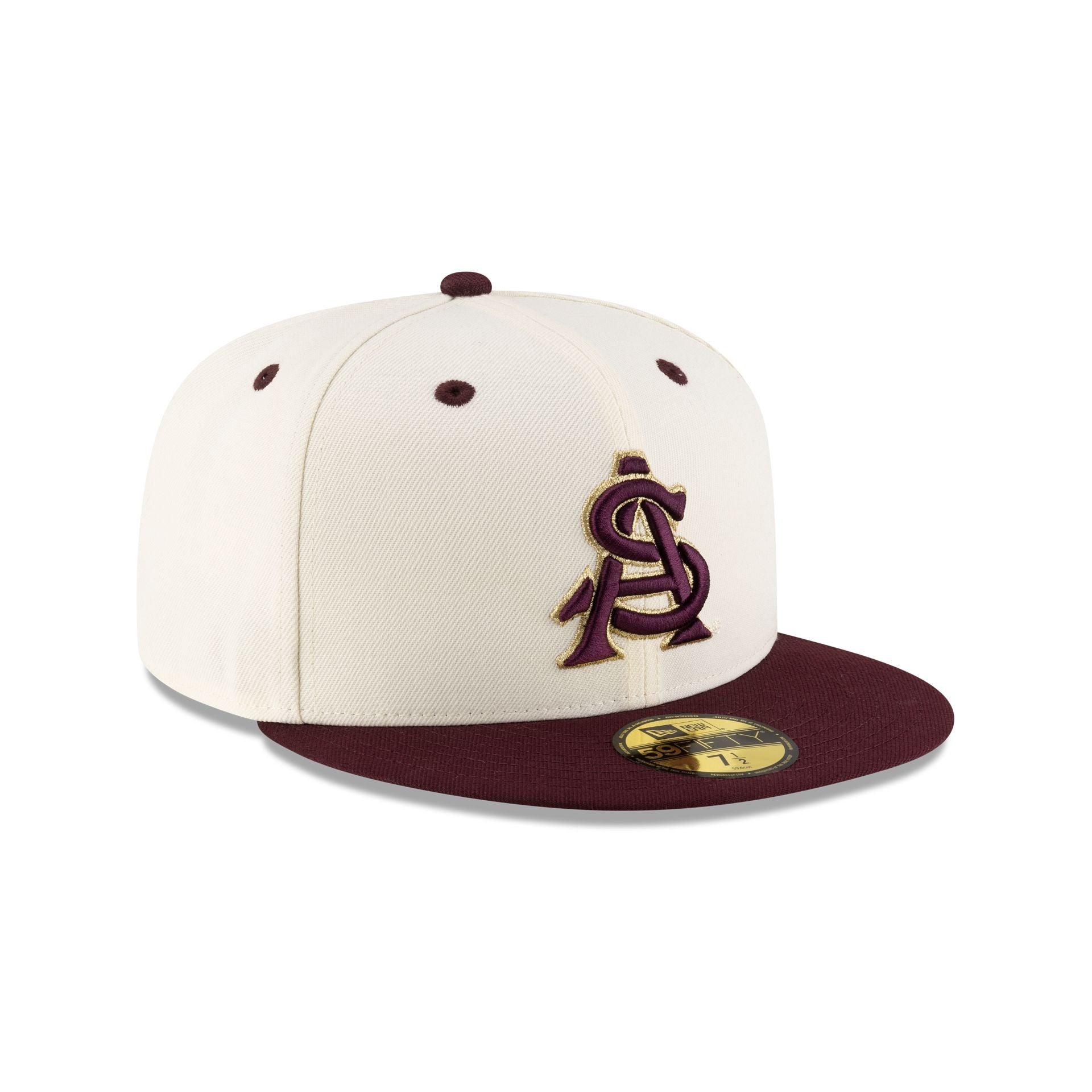 Arizona State Sun Devils Chrome White 59FIFTY Fitted Hat Male Product Image