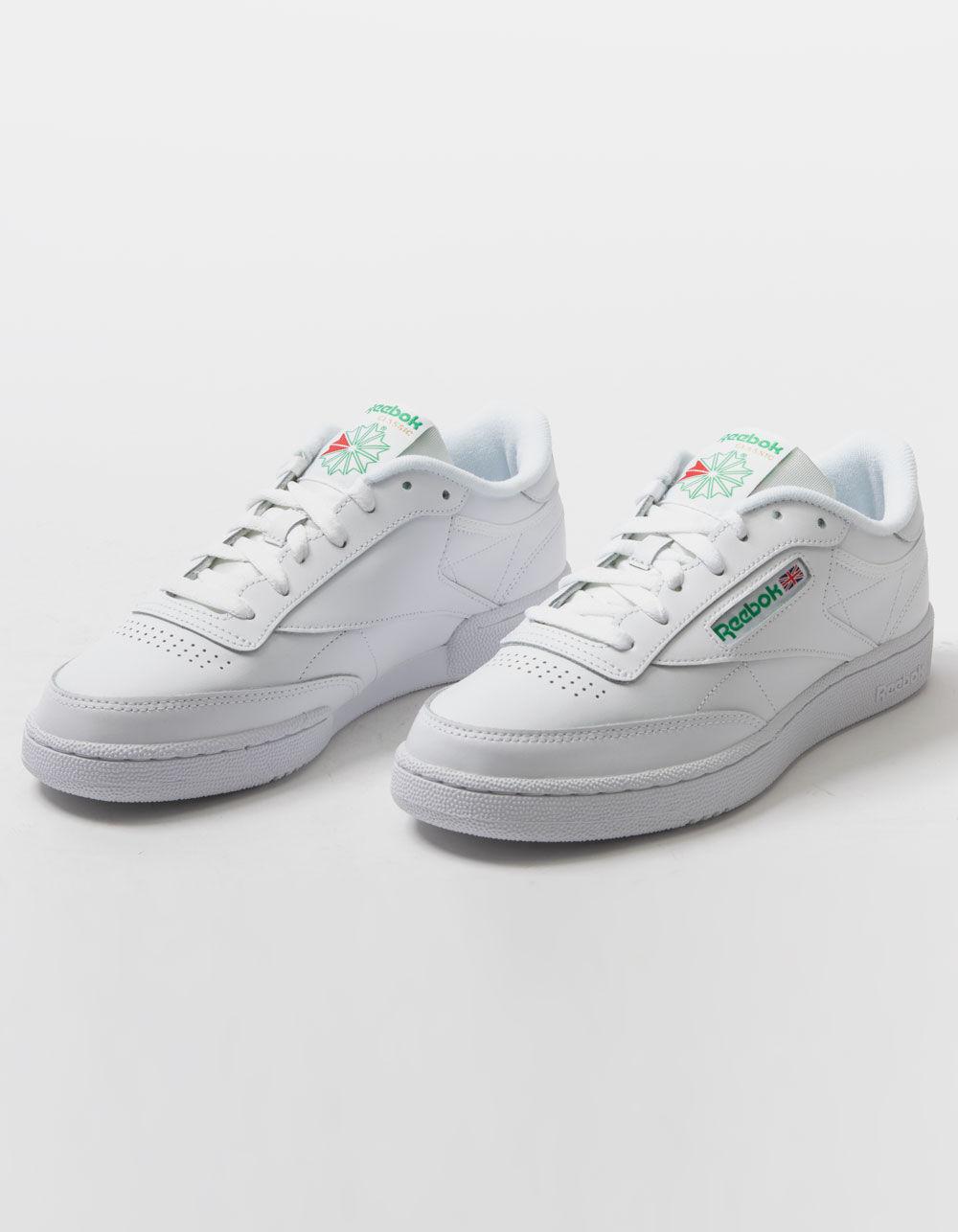 REEBOK Club C 85 Shoes - WHT/GREEN Product Image