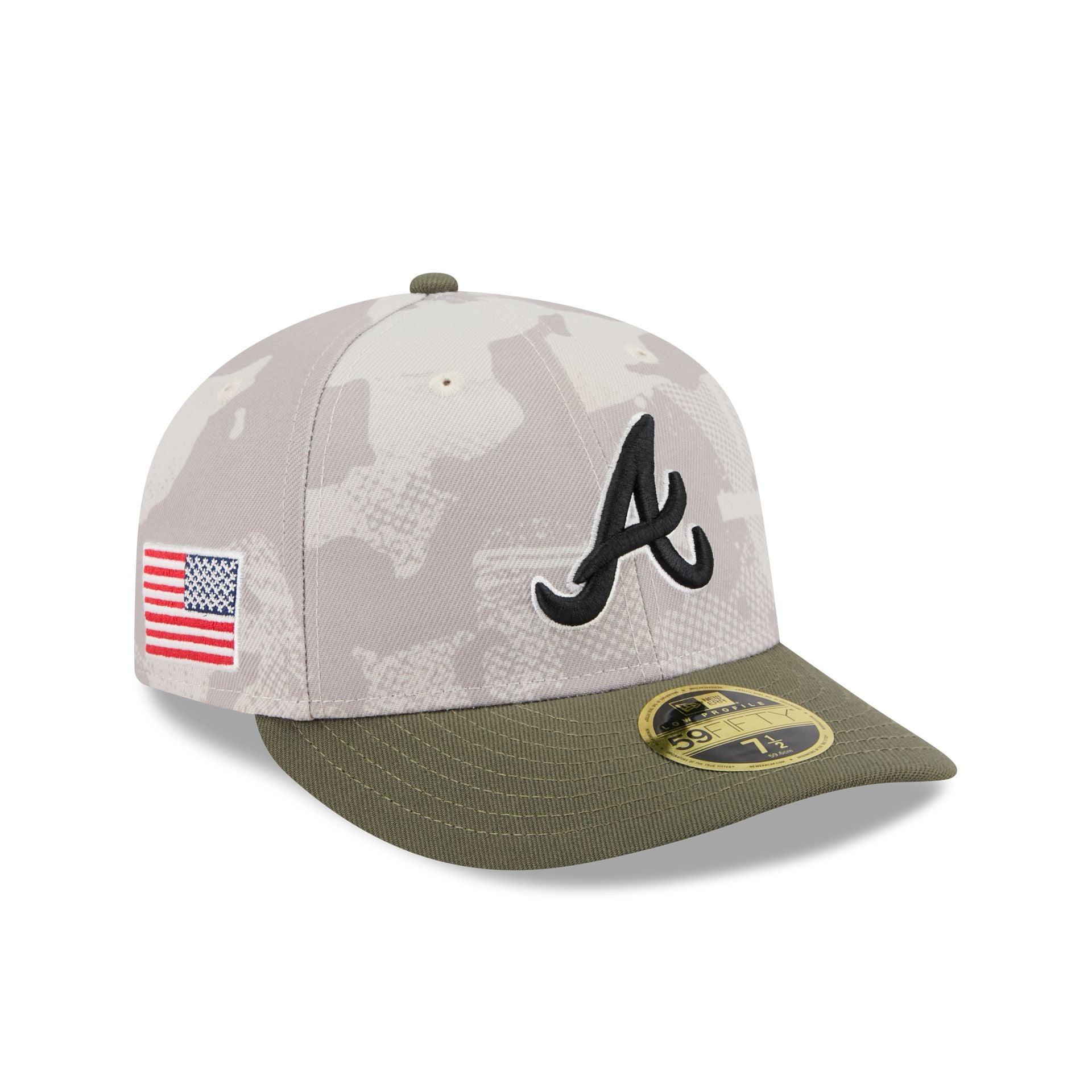 Atlanta Braves Armed Forces Day 2025 Low Profile 59FIFTY Fitted Hat Male Product Image