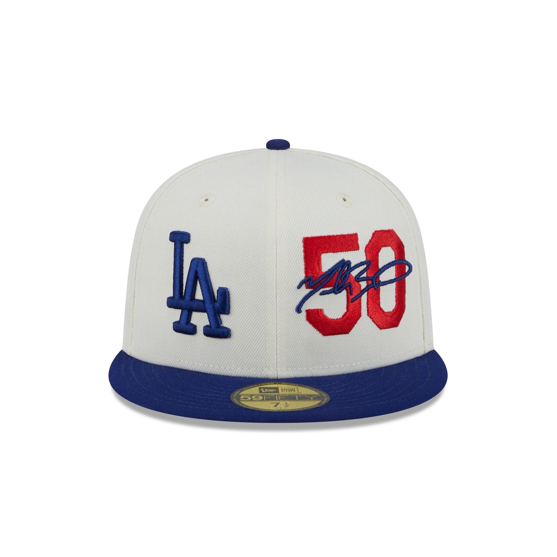 Los Angeles Dodgers Mookie Betts Chrome White 59FIFTY Fitted Hat Male Product Image