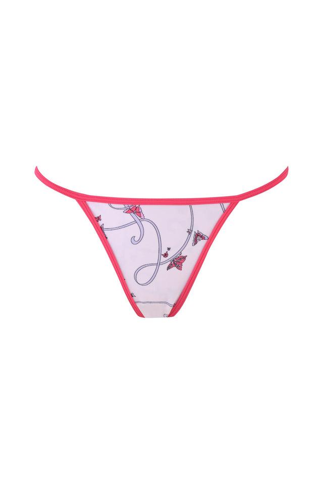 CORDELIA 2.0 BIKINI TOP - PINK : BUTTERFLY RIBBON Product Image
