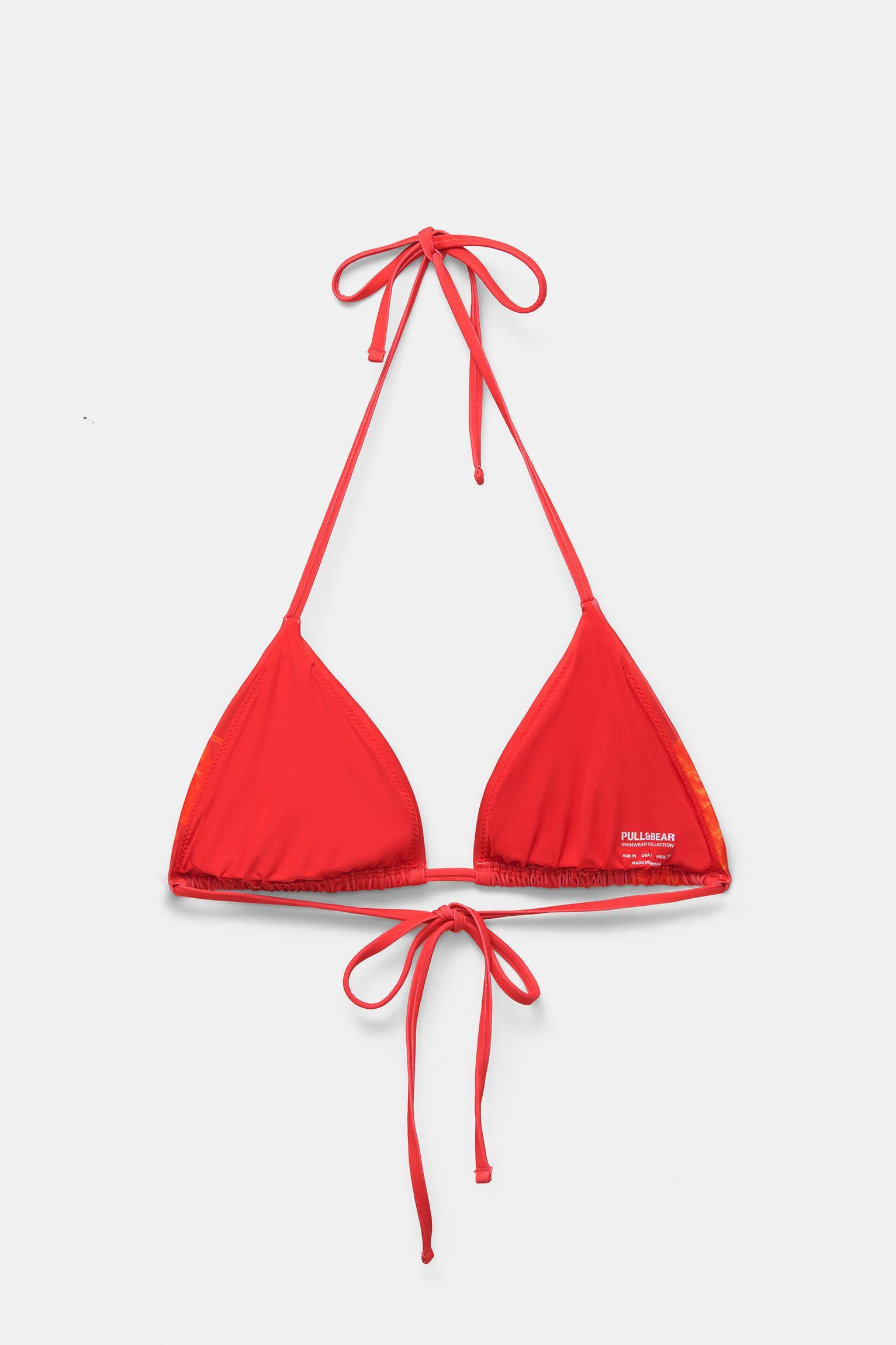 Floral triangle bikini top Product Image