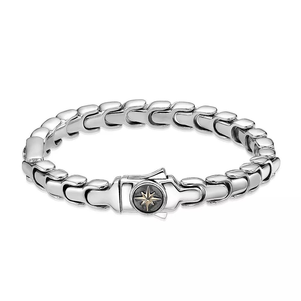 Men's LYNX Stainless Steel 8 mm Link Chain Bracelet, Size: 8.5" Product Image