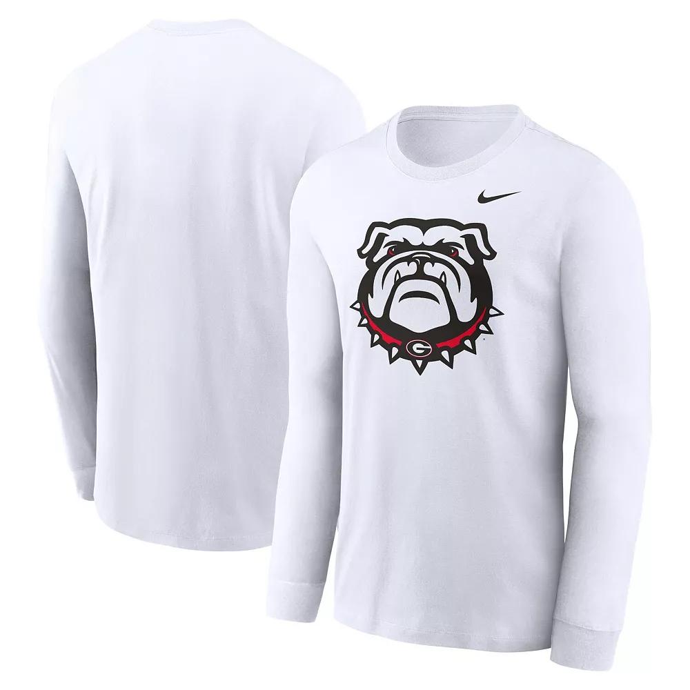 Men's Nike White Georgia Bulldogs Alternate Logo Long Sleeve T-Shirt, Size: Large Product Image