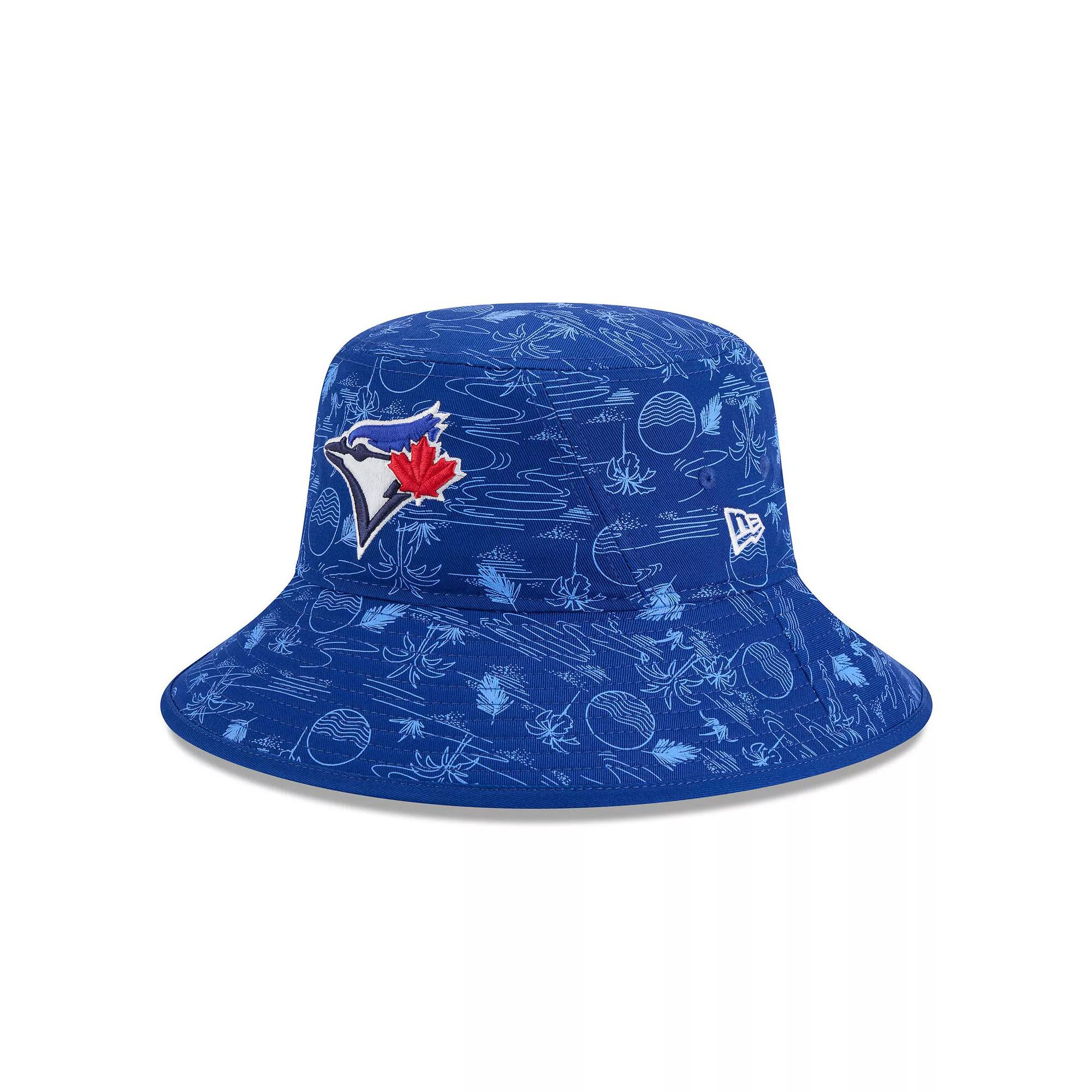 Men's New Era  Royal Toronto Blue Jays 2025 Spring Training All Over Print Bucket Hat, Size: Small/Medium, Jay Blue Product Image
