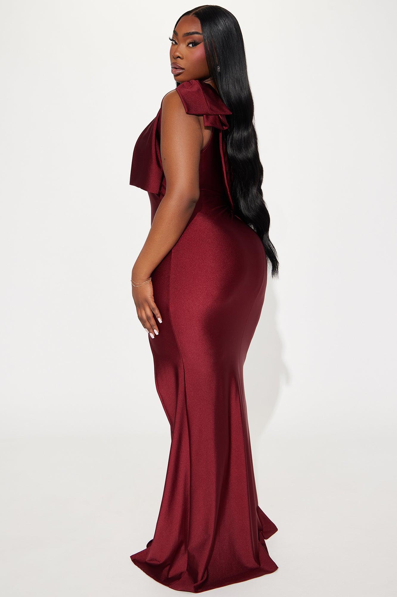 Gabriette Maxi Dress - Burgundy Product Image