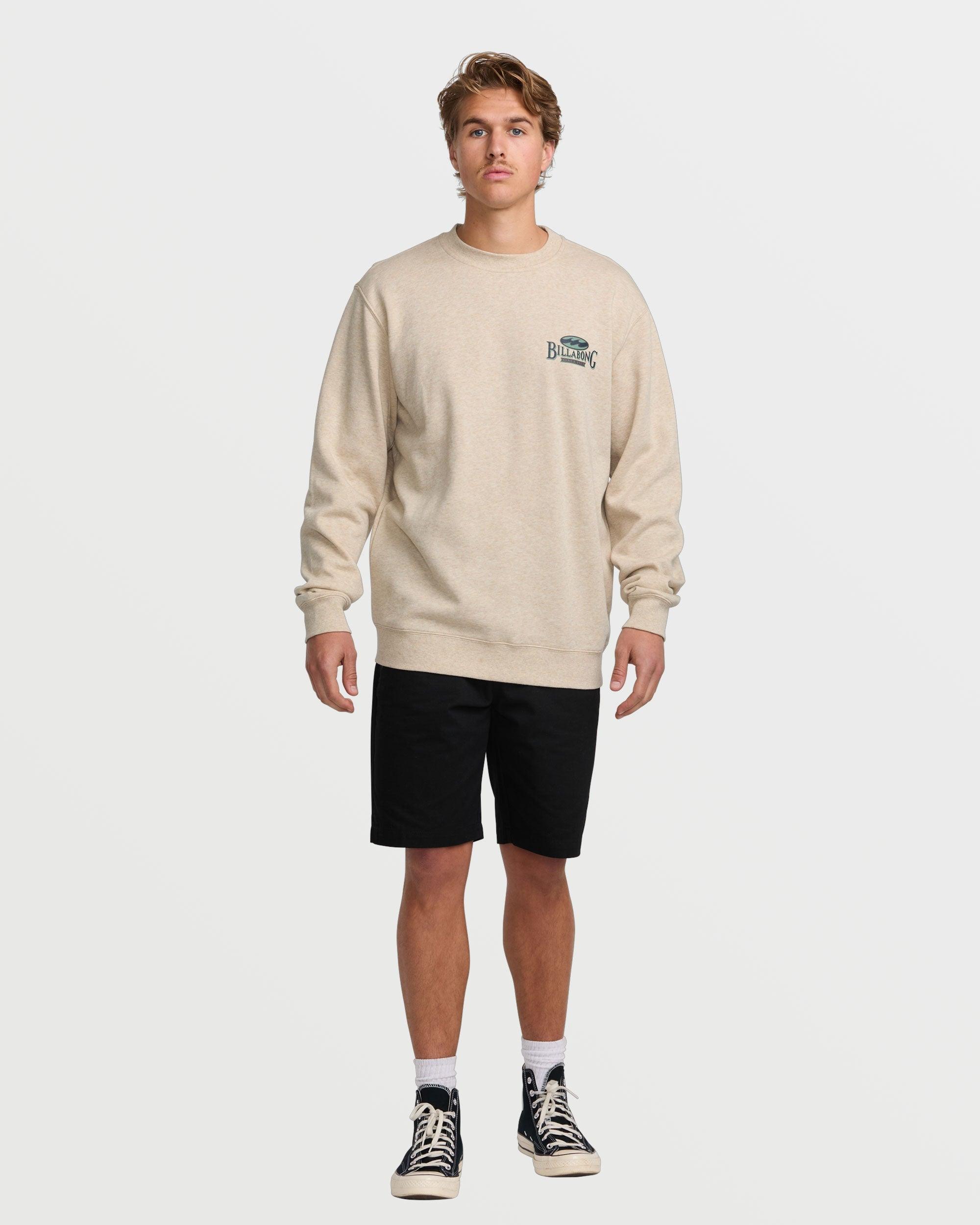 Short Sands Crew Sweatshirt - Oatmeal Heather Male Product Image