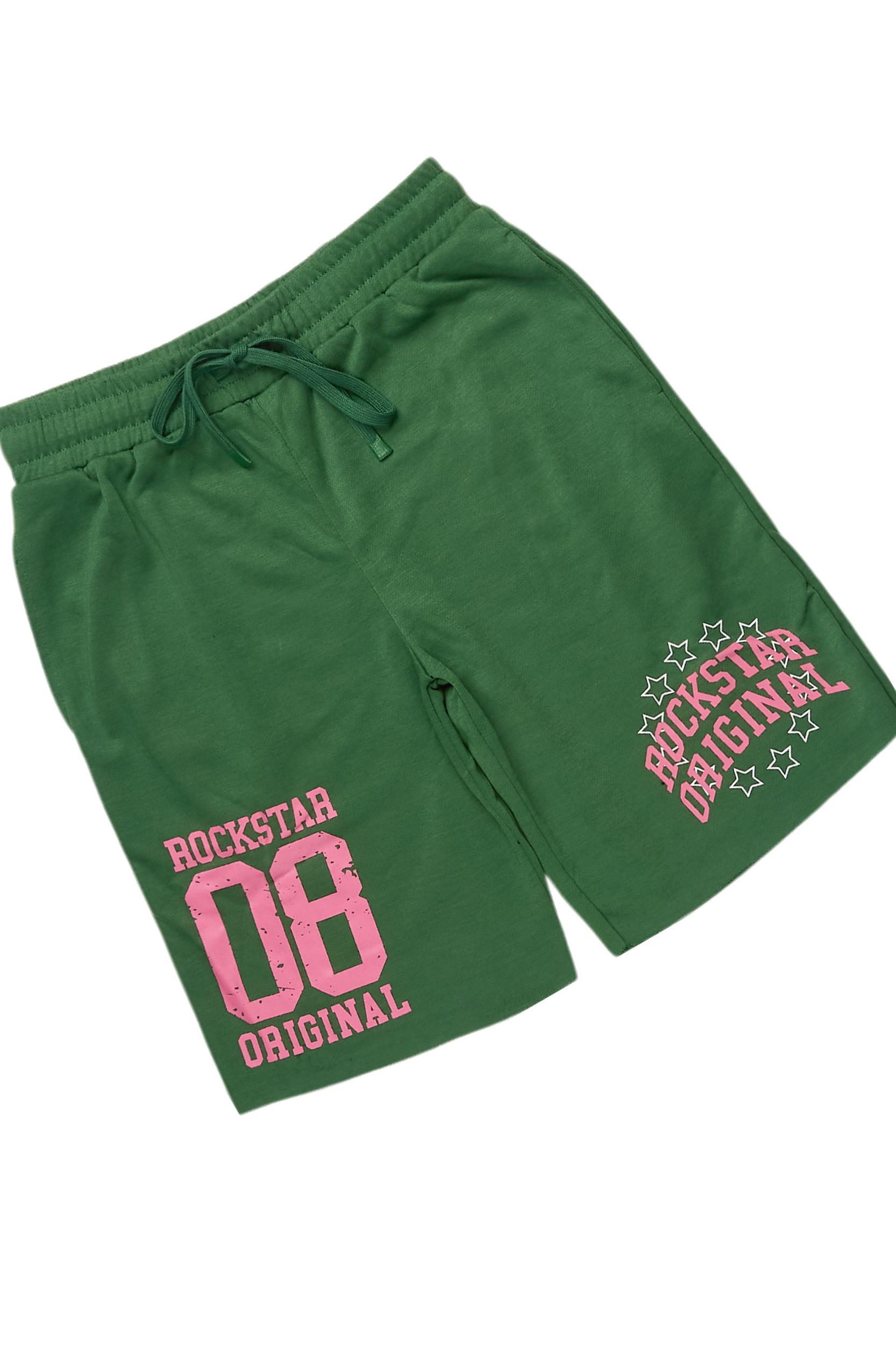 Ronnica Green T-Shirt Short Set Female Product Image