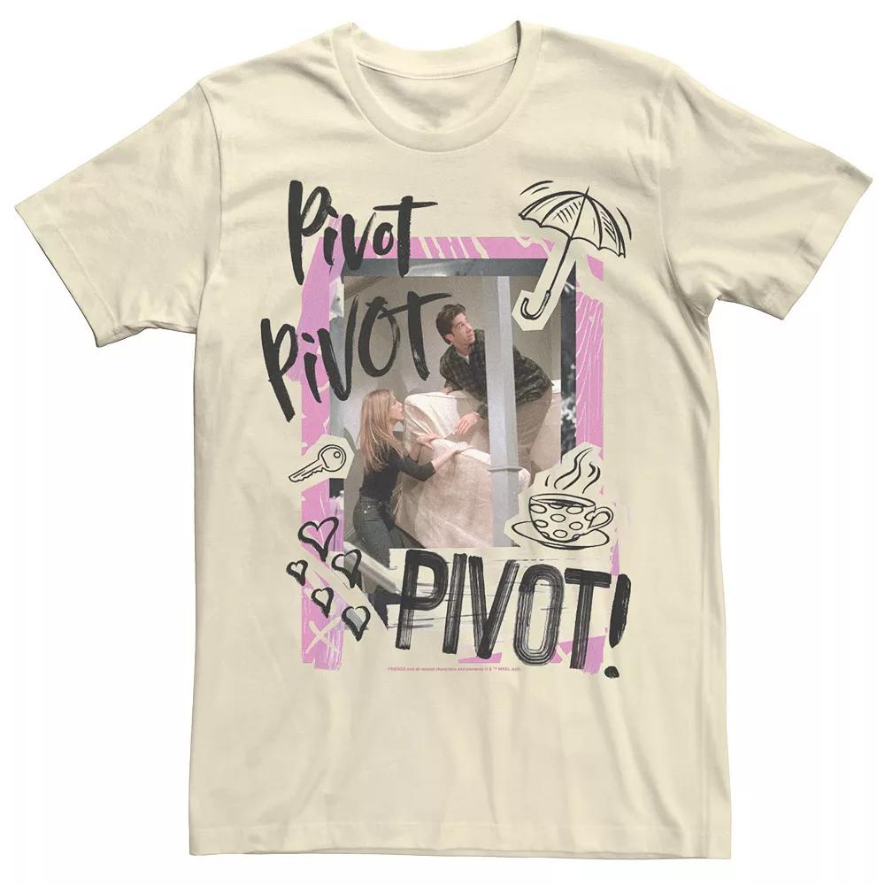 Men's Friends Ross & Rachel Pivot Pivot Pivot Tee, Size: Medium, Natural Product Image