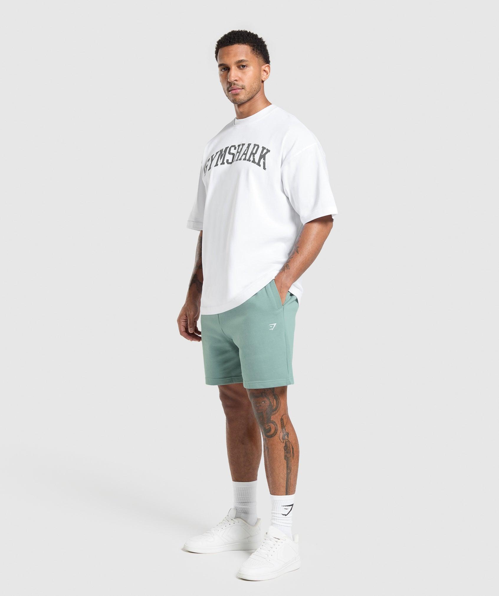 Gymshark Rest Day Essentials Shorts - Celeste Blue Male Product Image